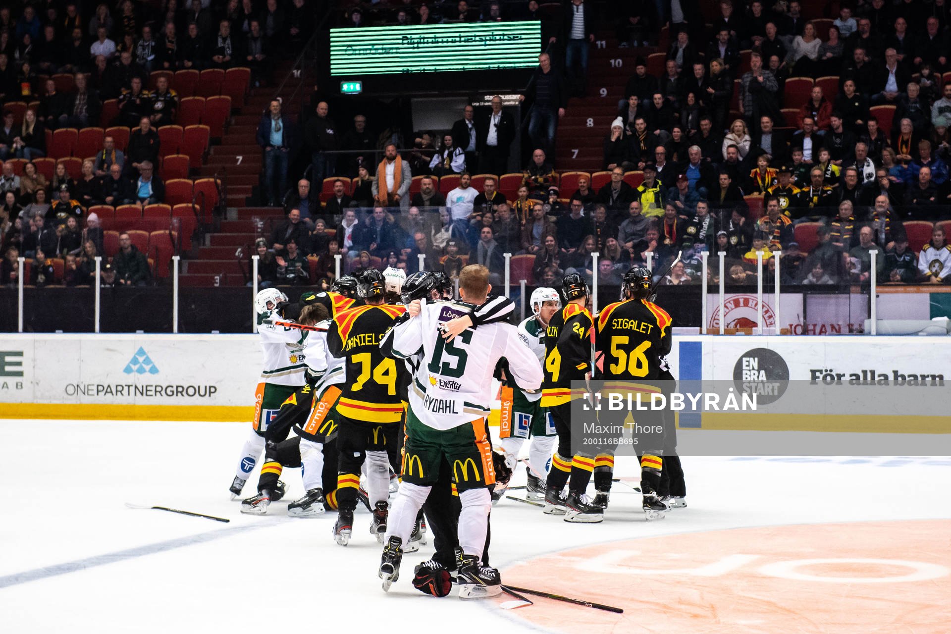 En stort bråk mellan spelarna