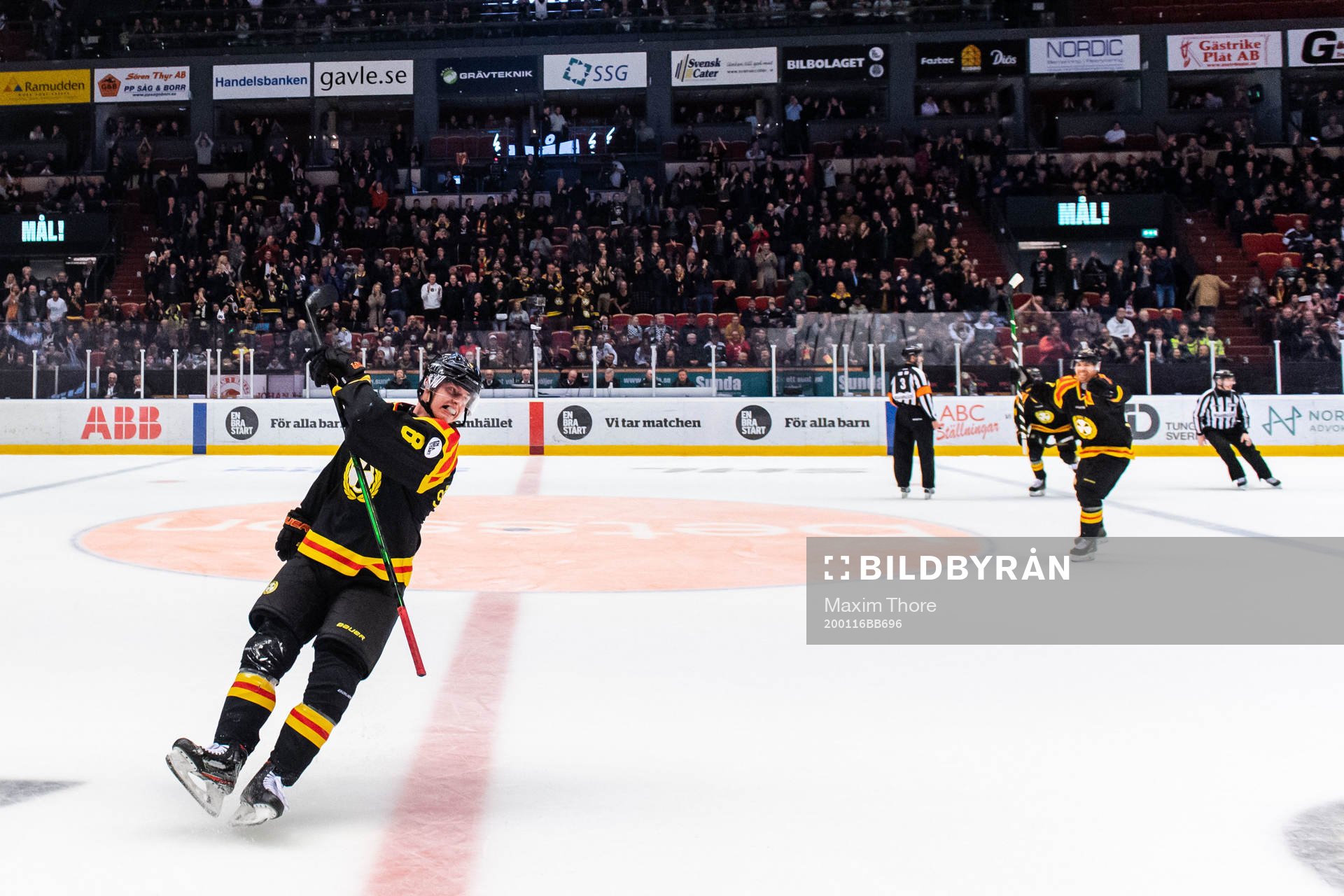 Brynäs Victor Söderström jublar