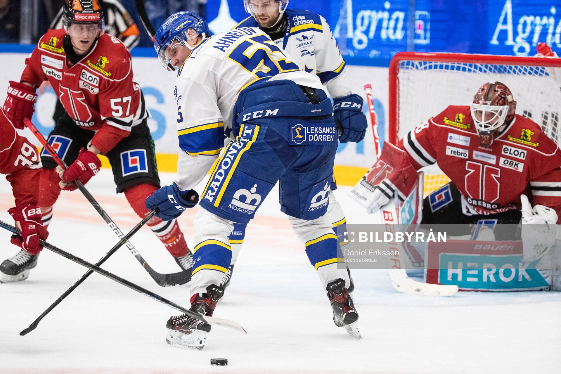 Leksands Jonas Ahnelöv och Örebros Alfred Barklund och