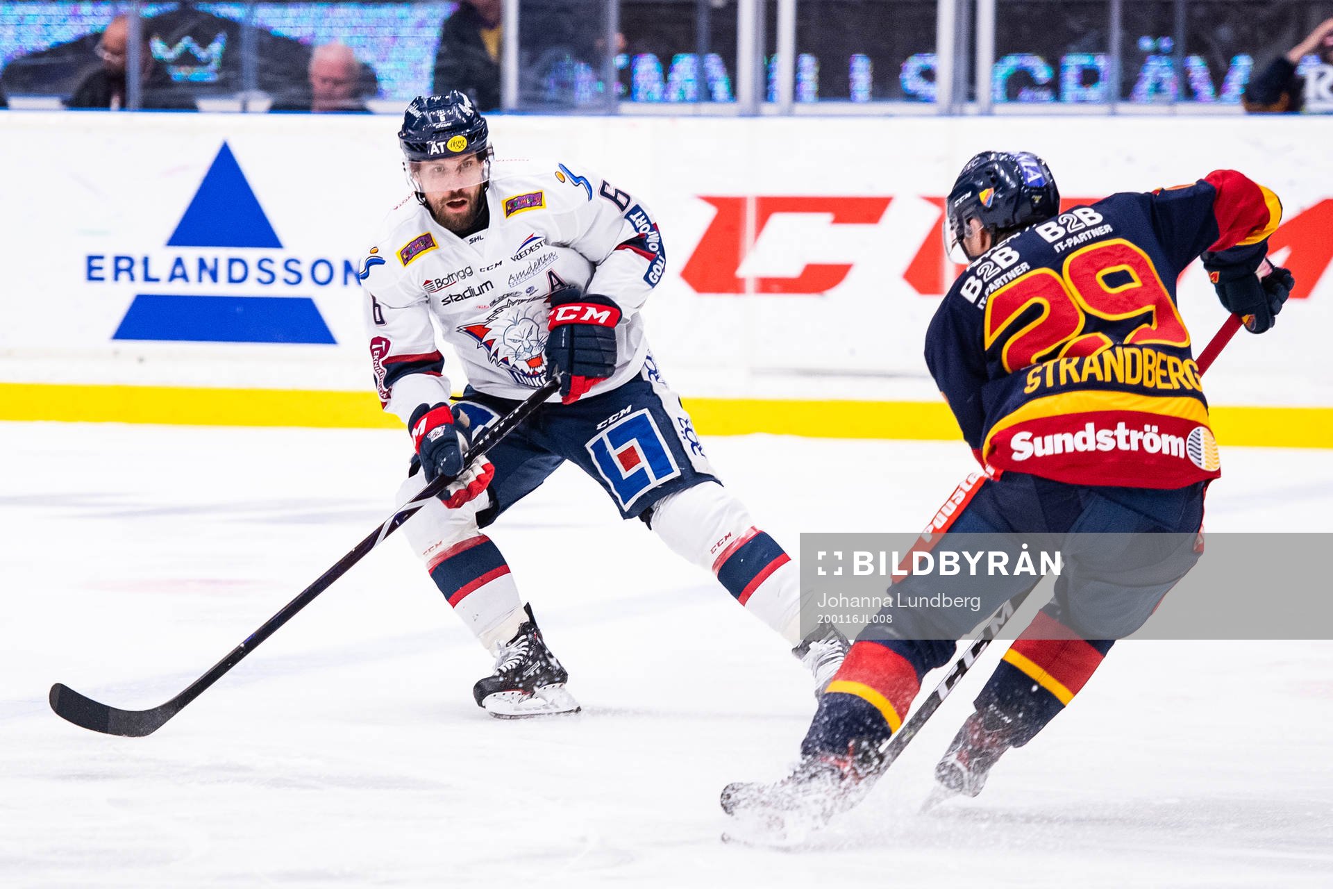 Linköpings Jonas Holös och Djurgårdens Sebastian