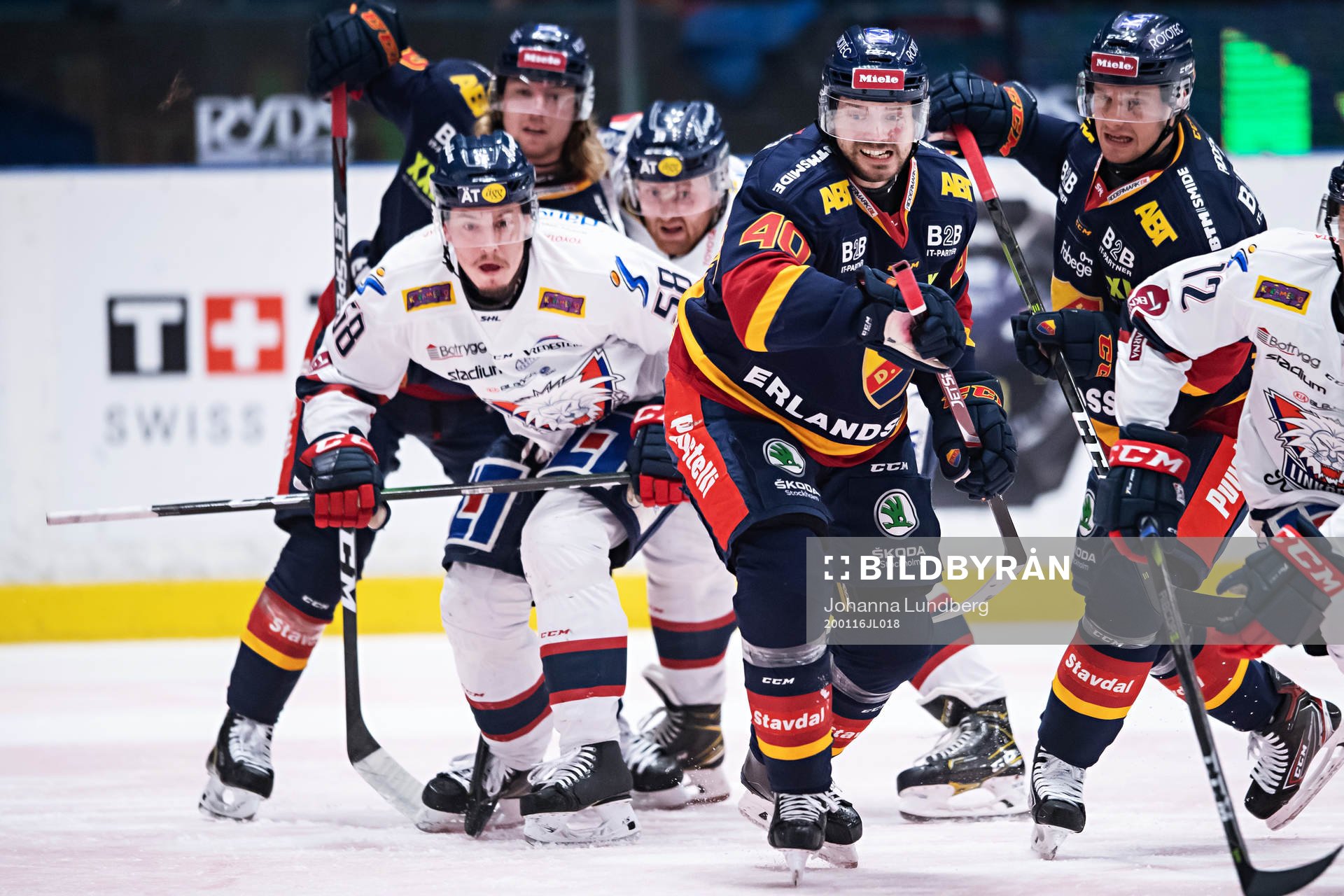 Linköpings Robin Johansson och Djurgårdens Jacob Josefson