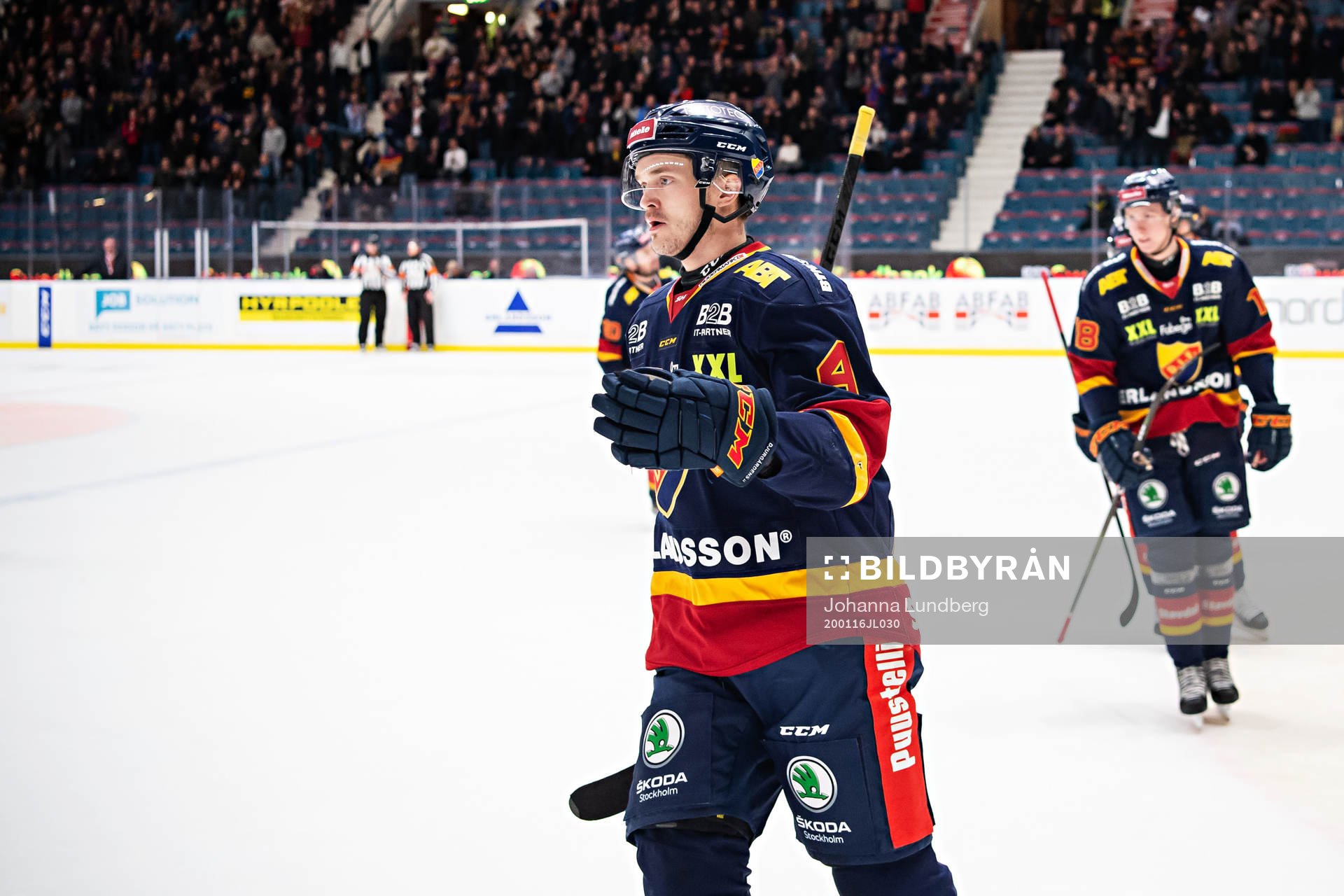 Djurgårdens Marcus Högström jublar