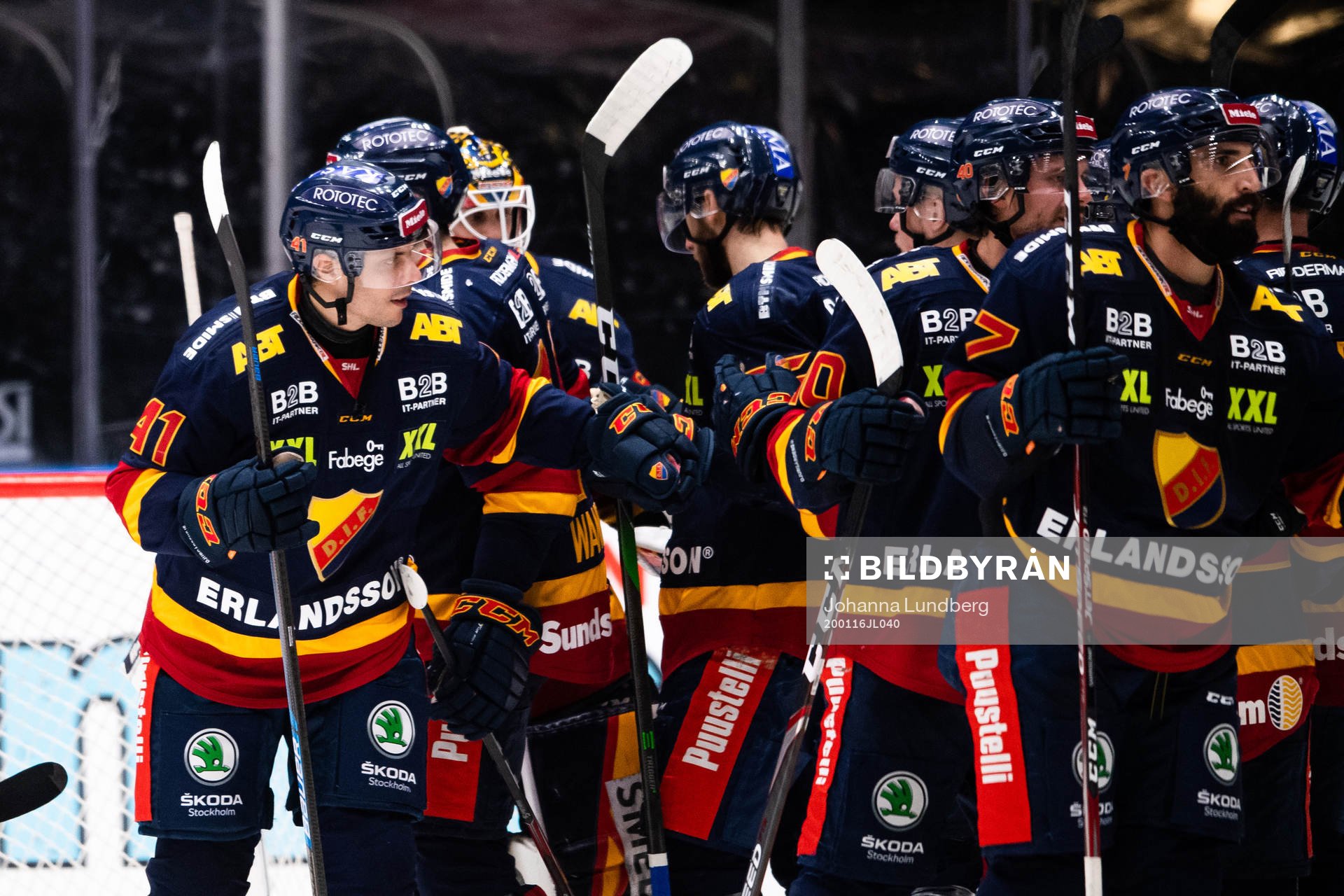 Djurgårdens Daniel Widing  jublar