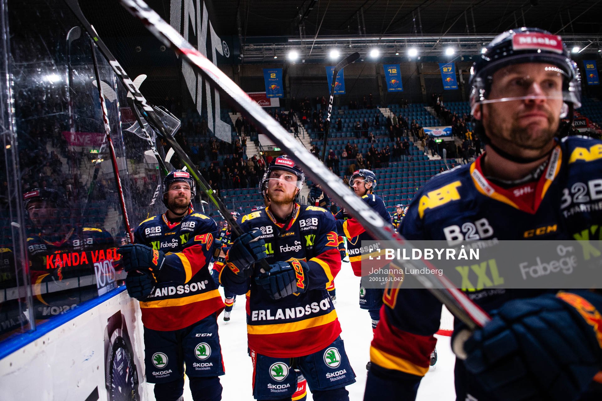 Djurgårdens Jacob Josefsson , Linus Hultström och Niclas