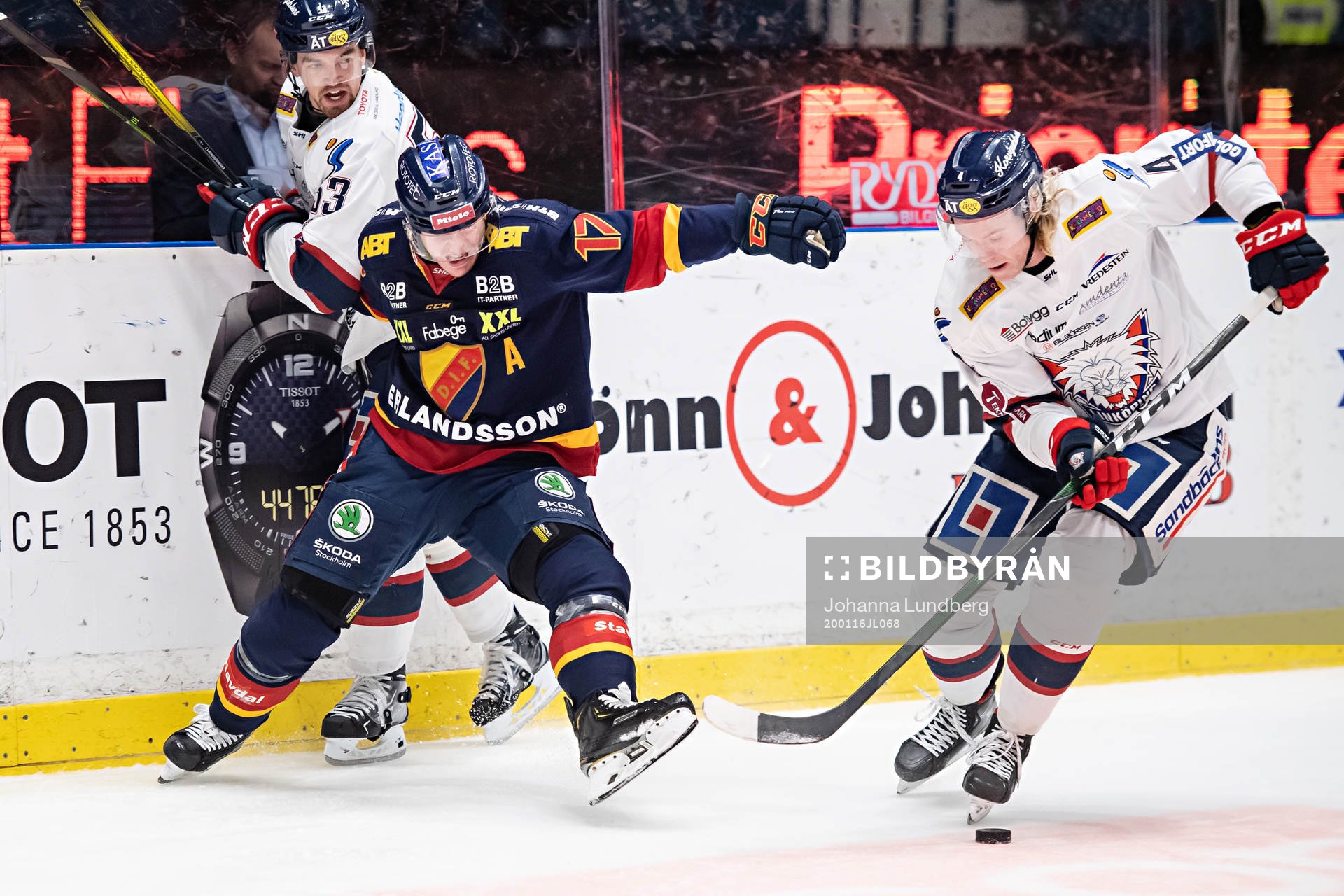 Djurgårdens Henrik Eriksson mot Linköpings Eddie Larsson