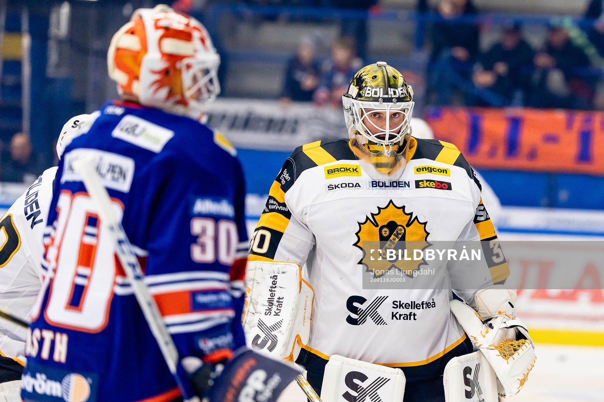 Skellefteås målvakt Gustaf Lindvall