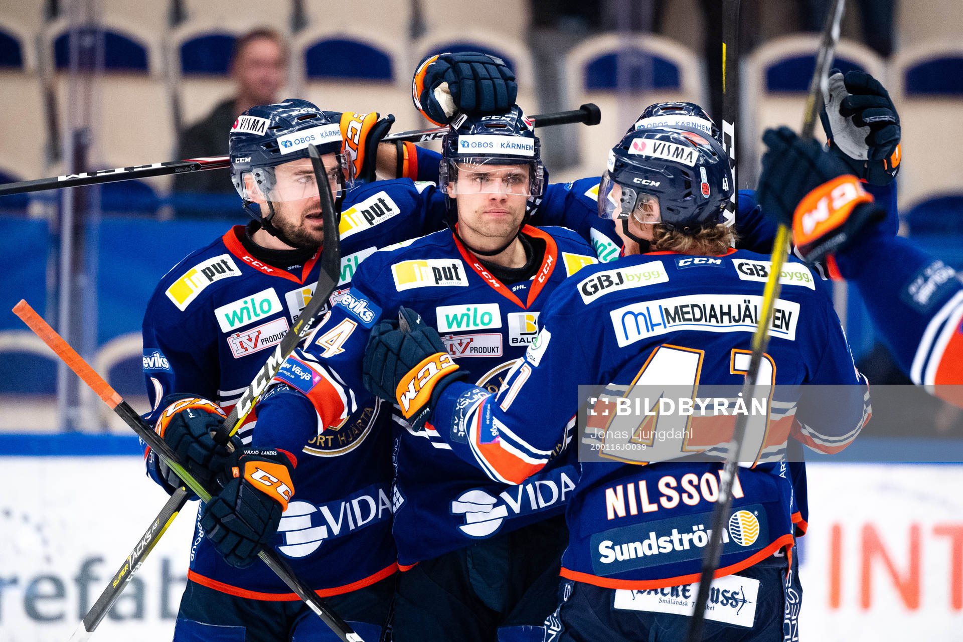 Växjös Emil Pettersson jublar