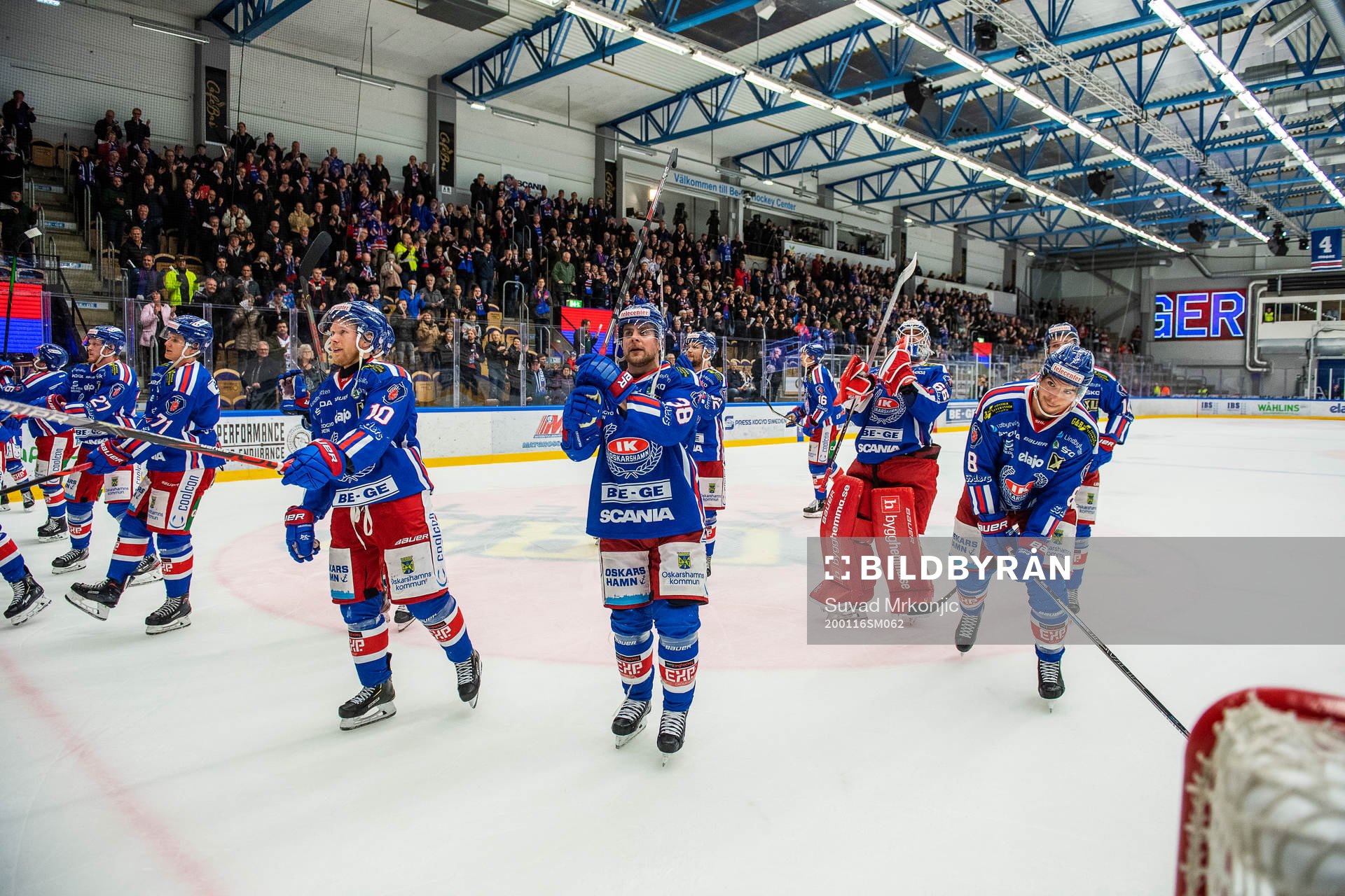 Oskarshamns spelare jublar