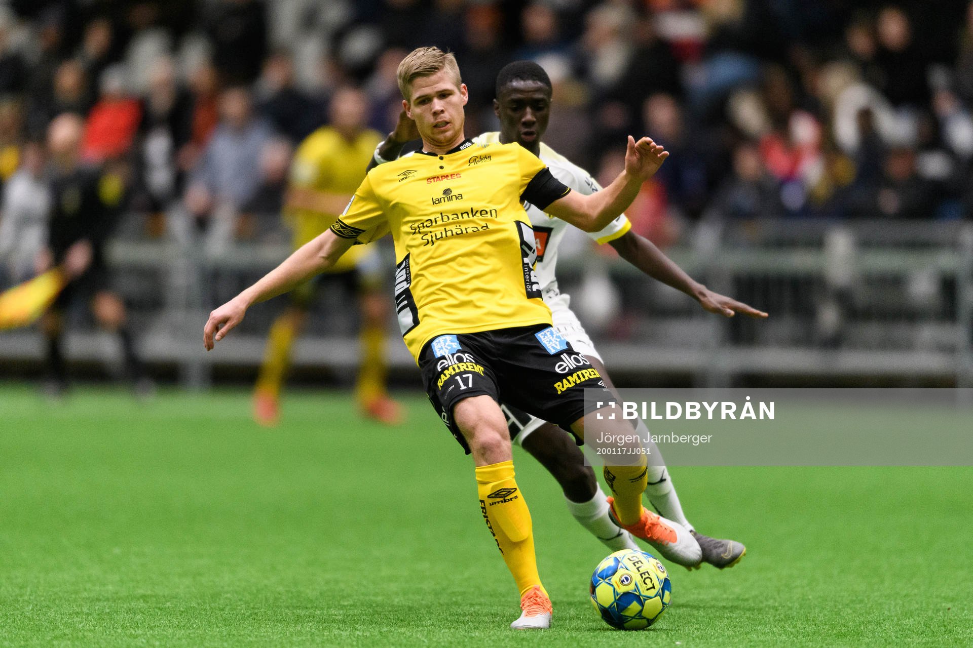 Elfsborgs Anton Thorsson och Häckens Imam Jagne