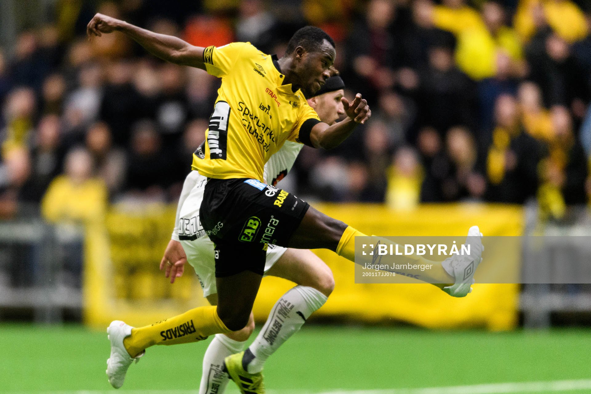 Elfsborgs Prince Isaac-Kouame skjuter 1-0