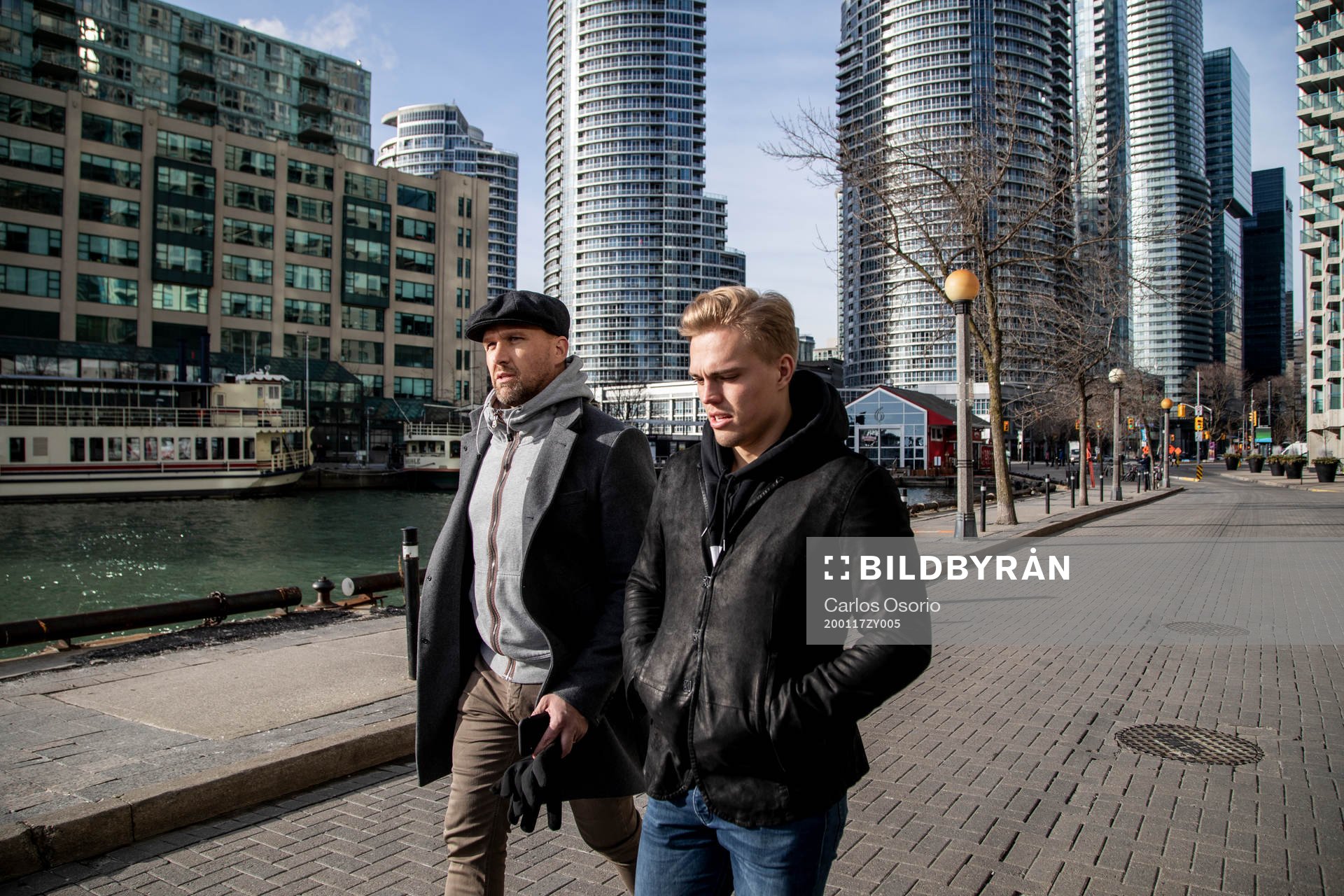 Andreas Johnsson of Toronto Maple Leafs and journalist