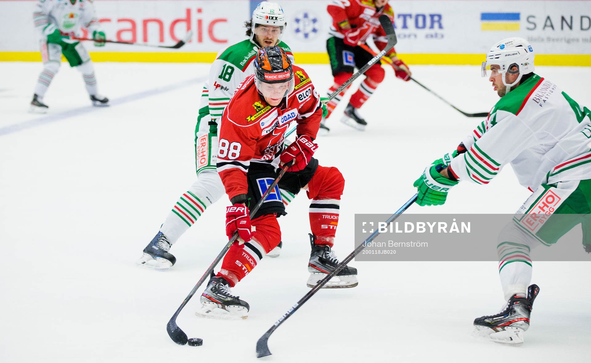 Örebros Joonas Rask och Rögles Dennis Everberg