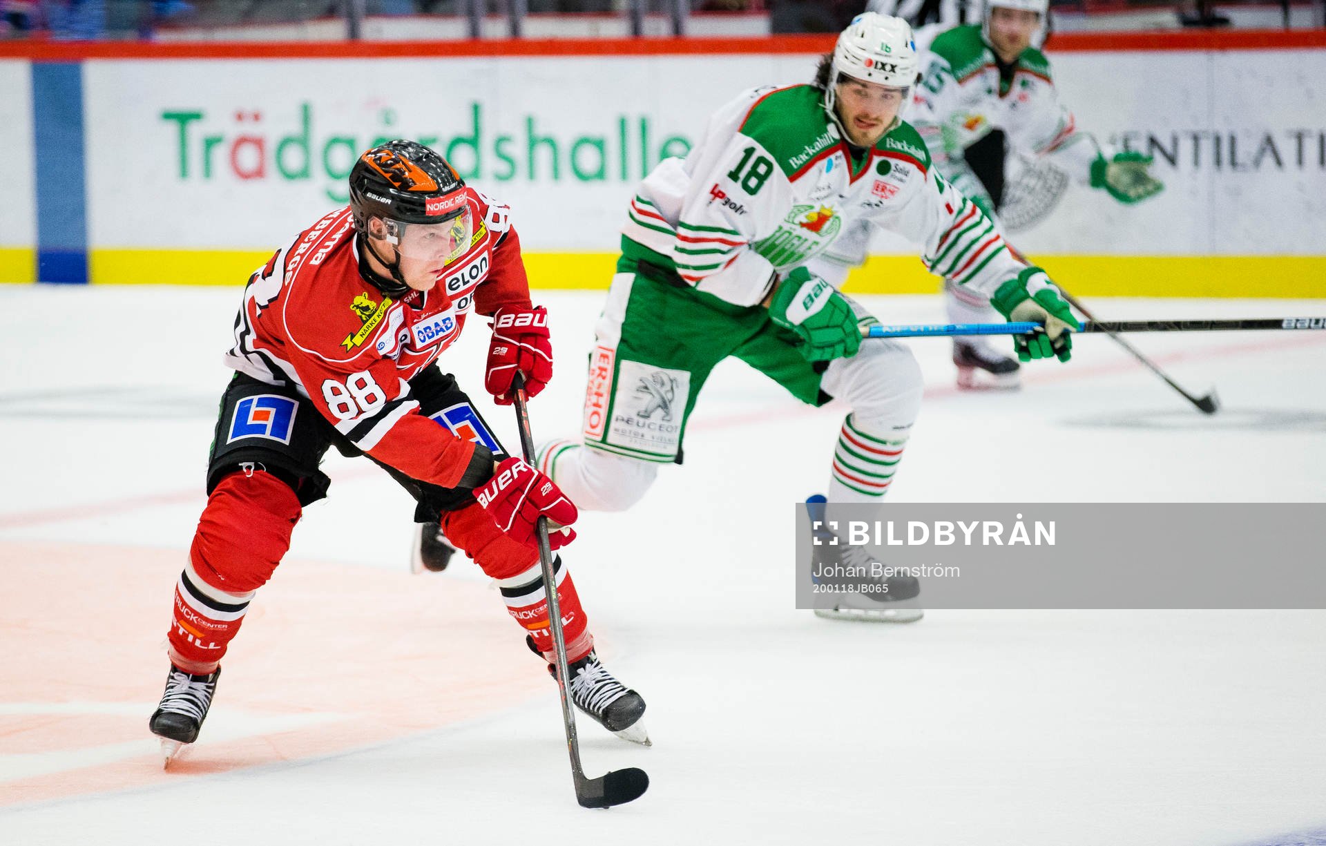 Örebros Joonas Rask och Rögles Dennis Everberg