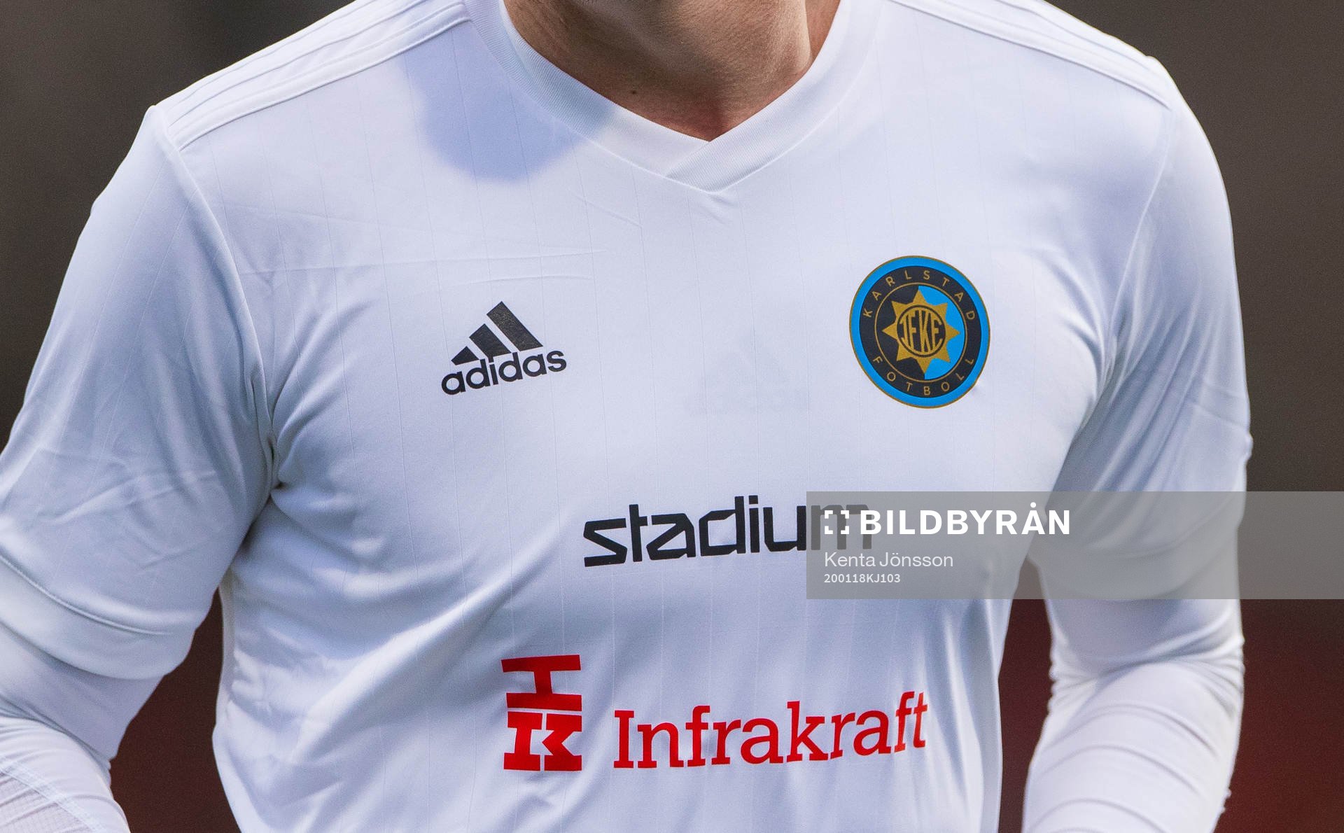Karlstads logotyp på en matchtröja