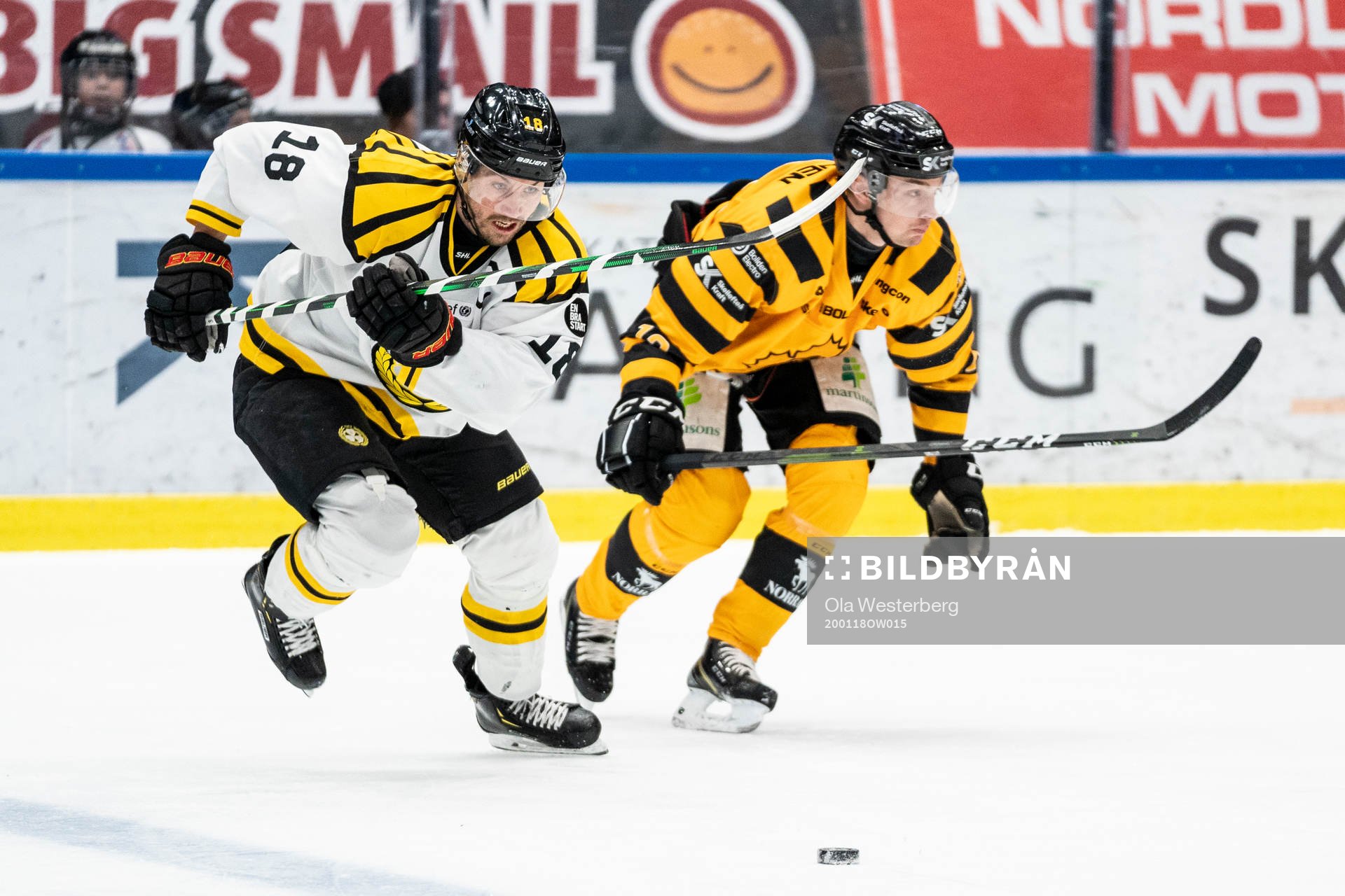 Brynäs Anton Rödin och Skellefteås Adam Pettersson