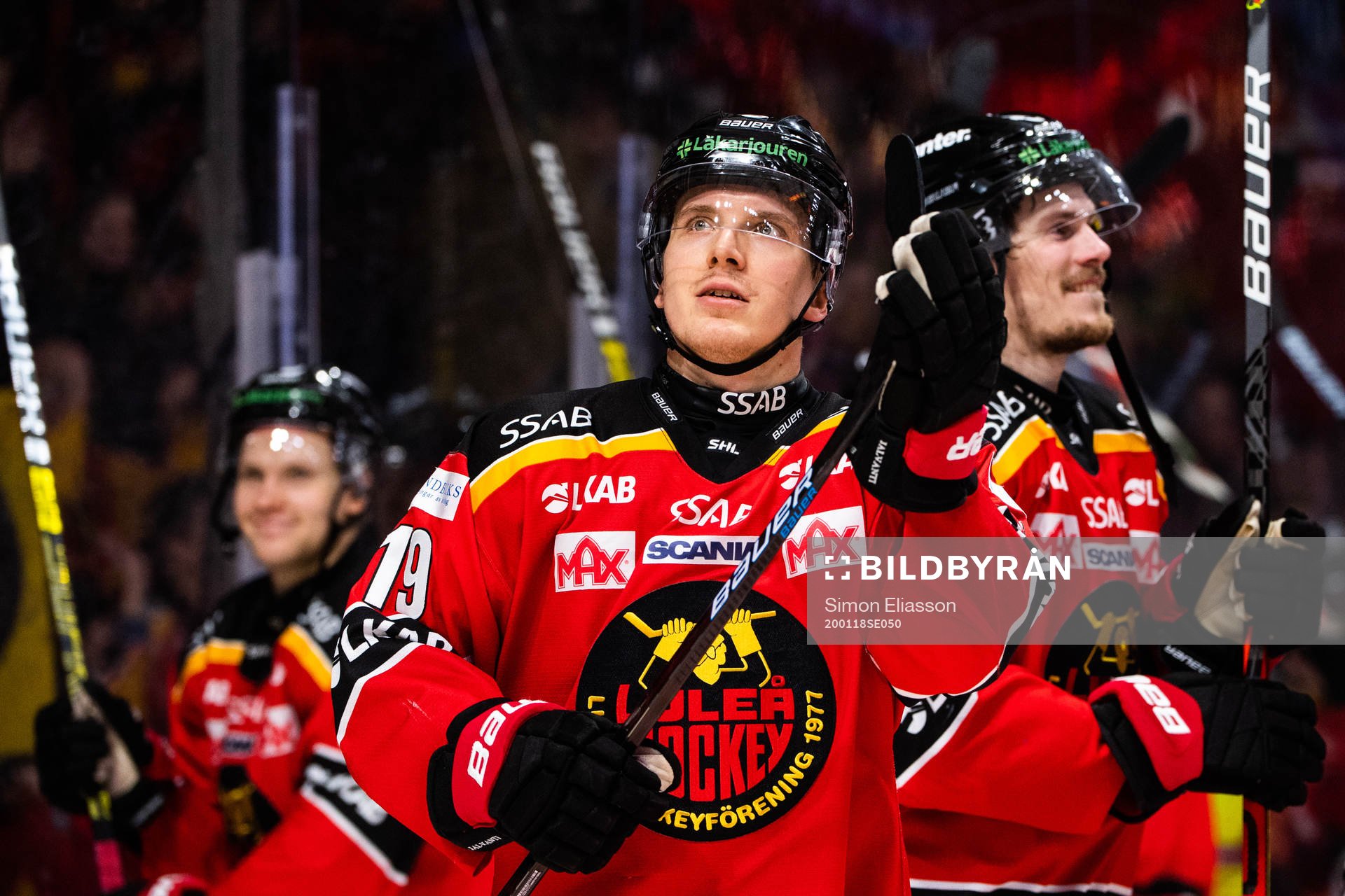 Luleås Joonas Jalvanti jublar
