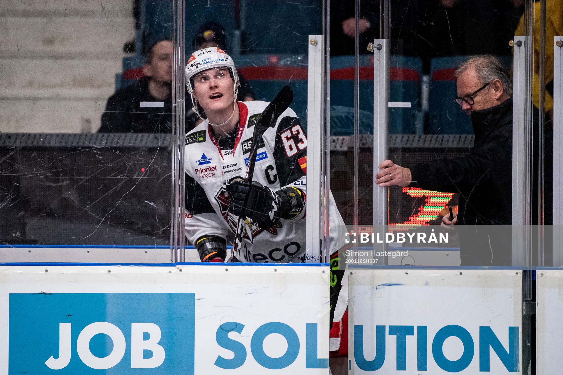 Malmö Redhawks Fredrik Händemark i utvisningsbåset