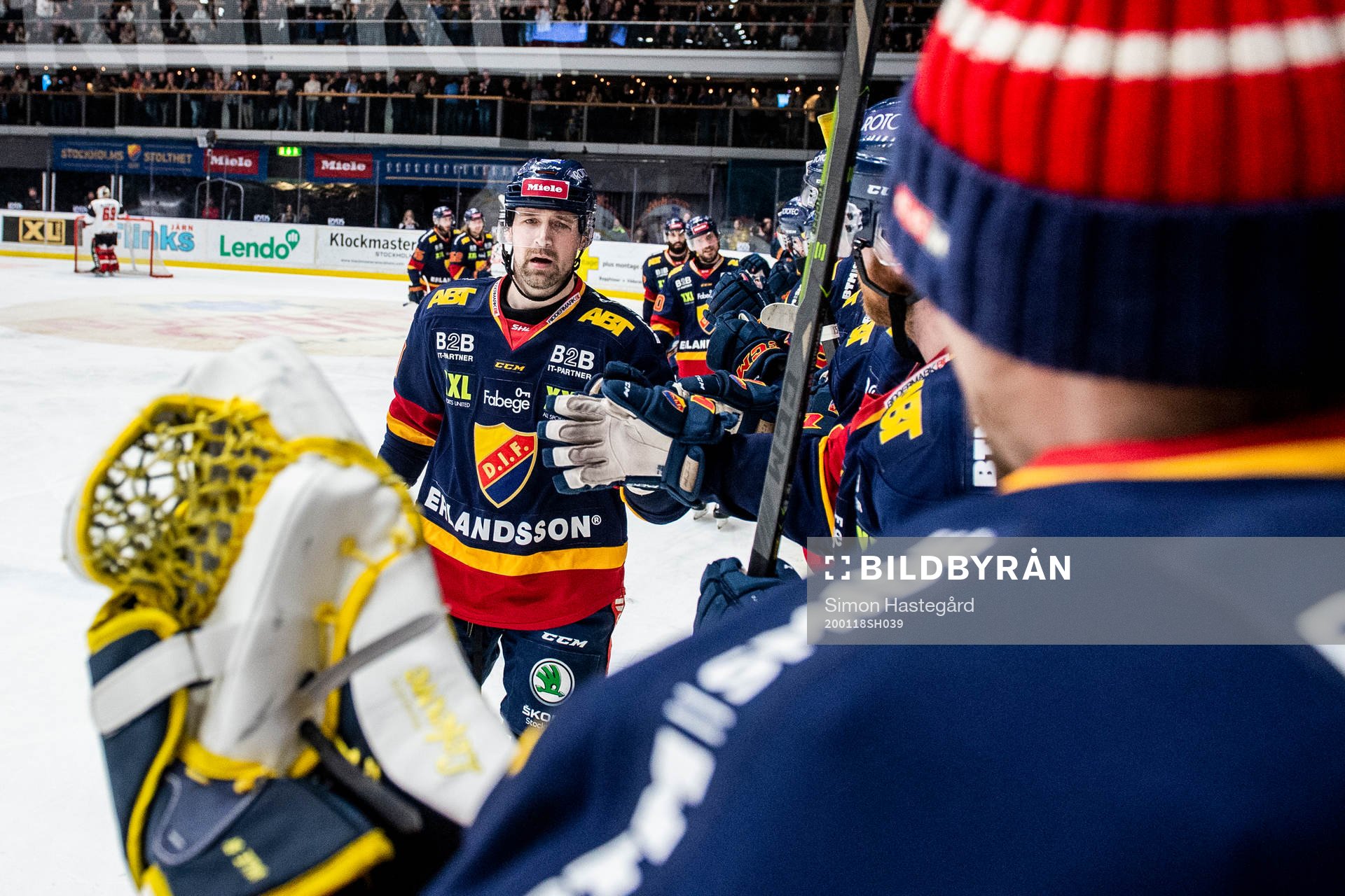 Djurgårdens Patrik Berglund jublar