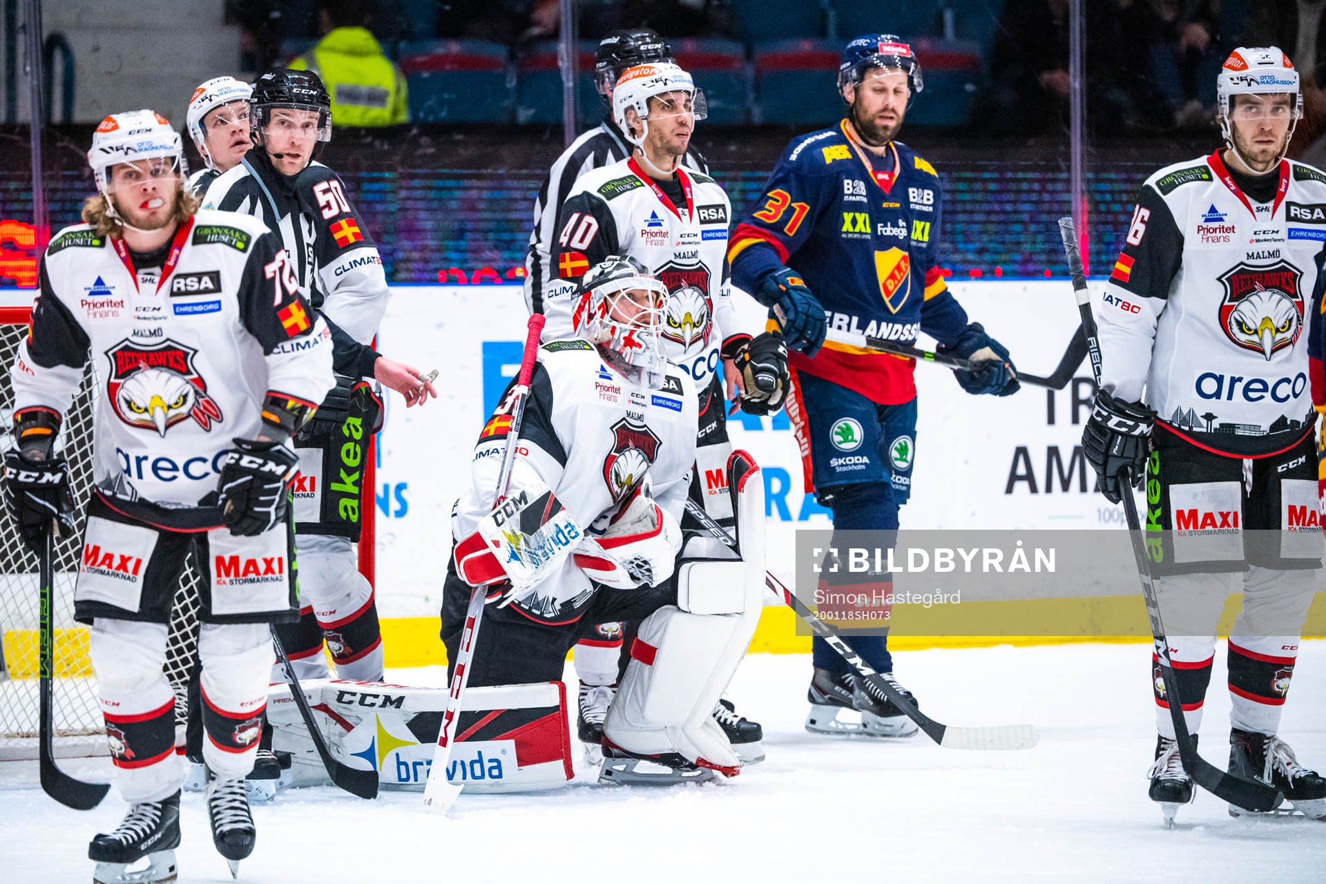 Malmö Redhawks målvakt Lars Volden