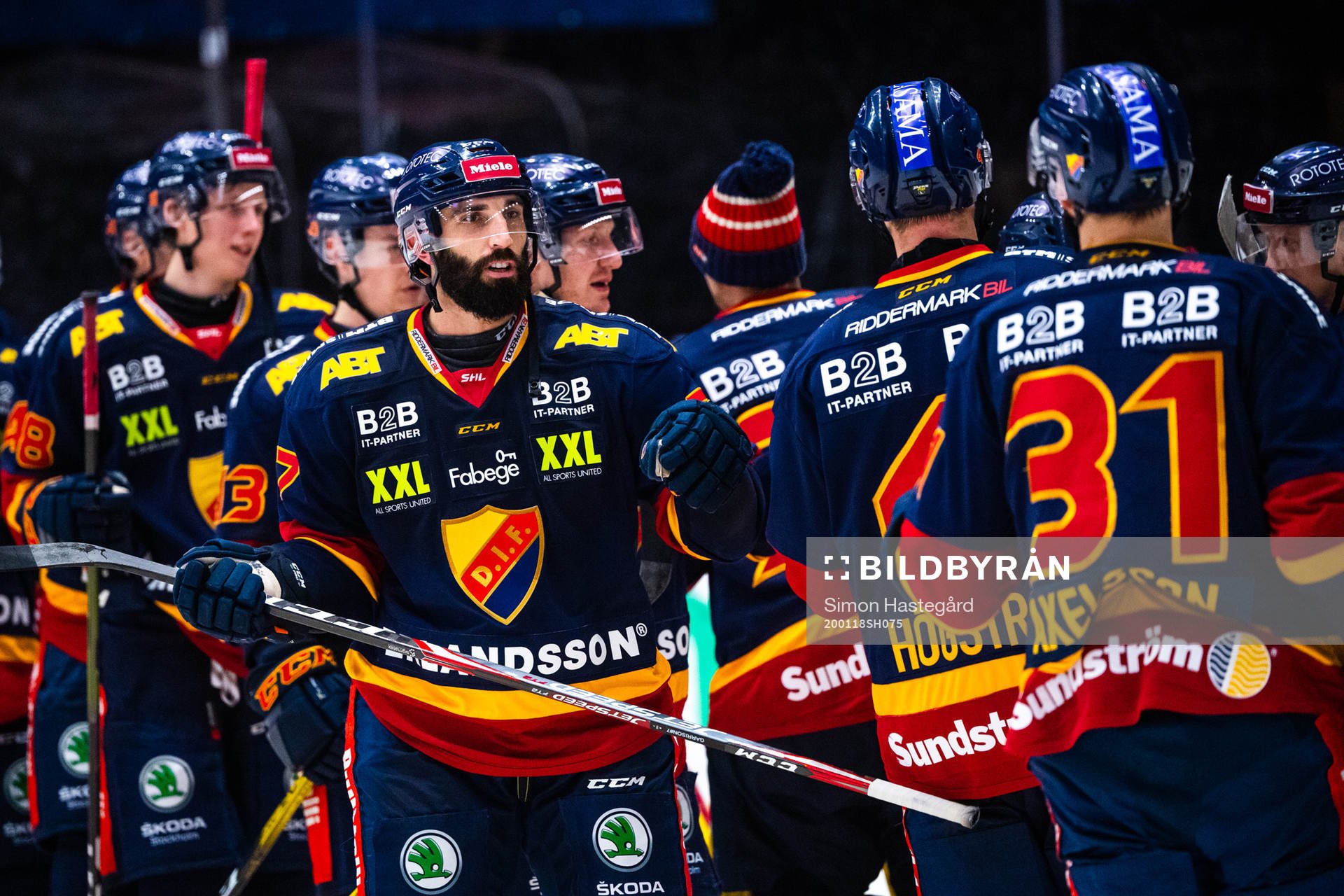 Djurgårdens Jason Garrison jublar