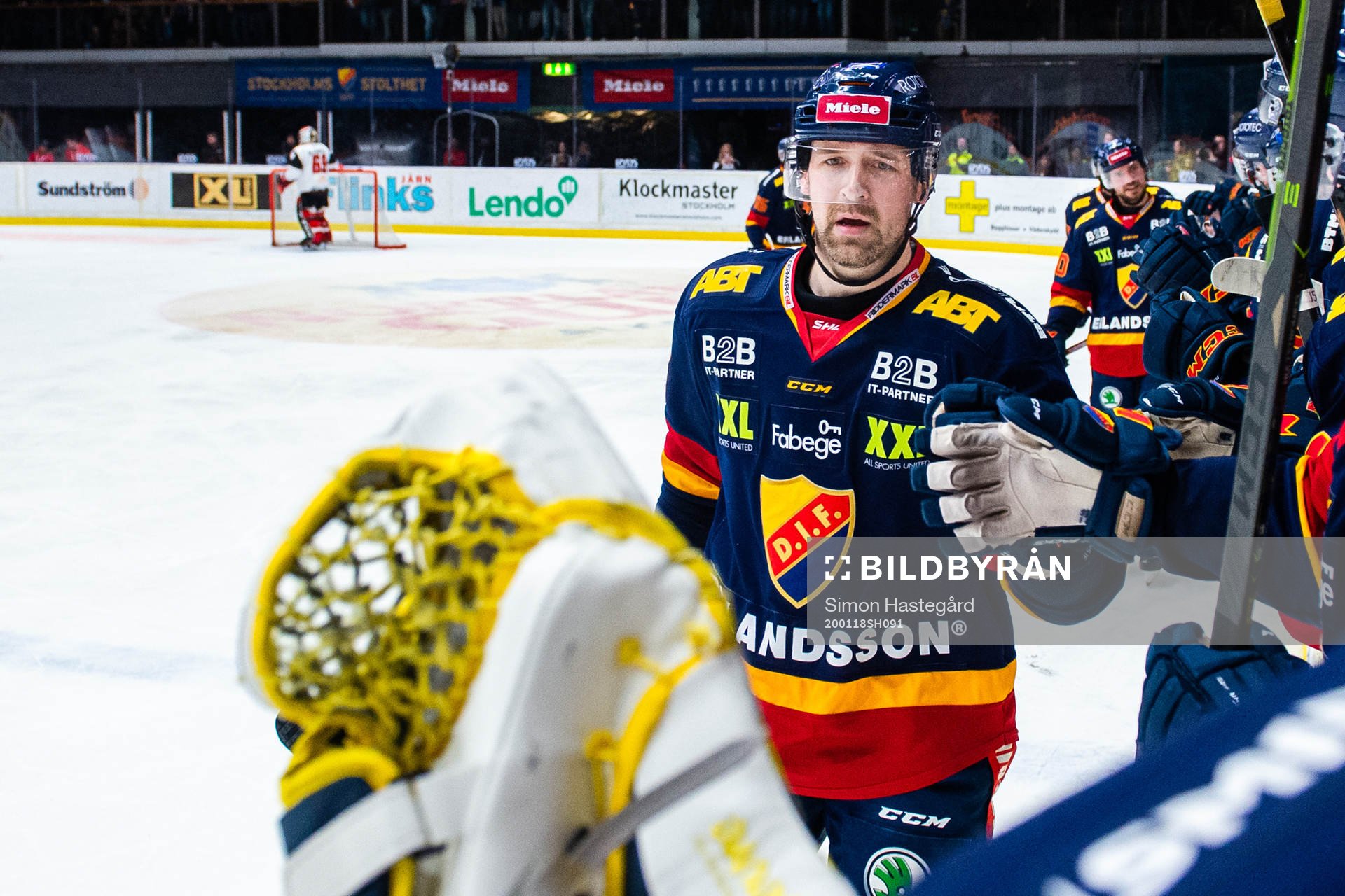 Djurgårdens Patrik Berglund jublar