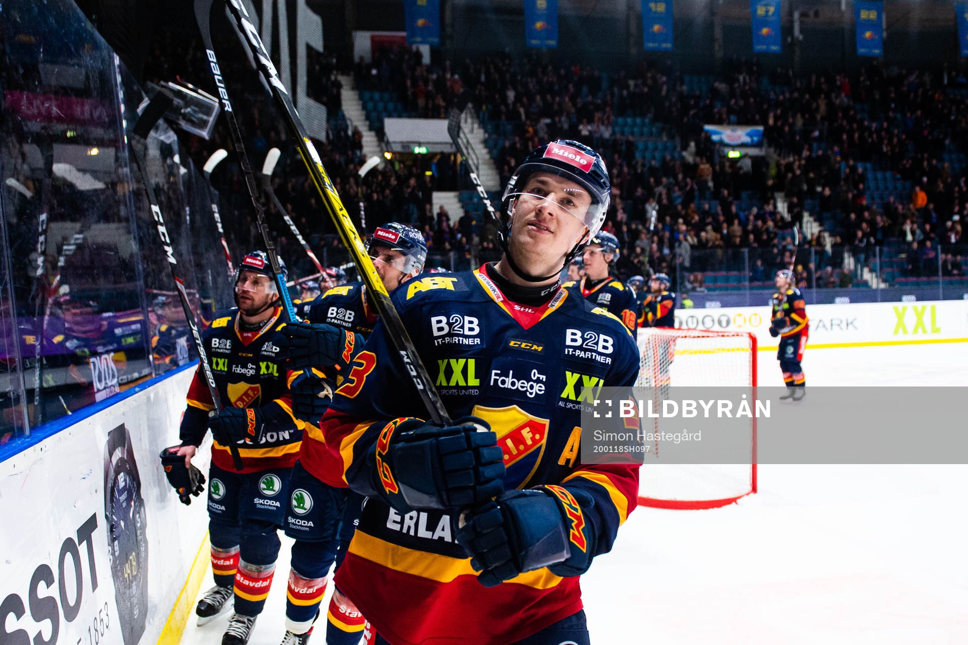 Djurgårdens Tom Nilsson  jublar