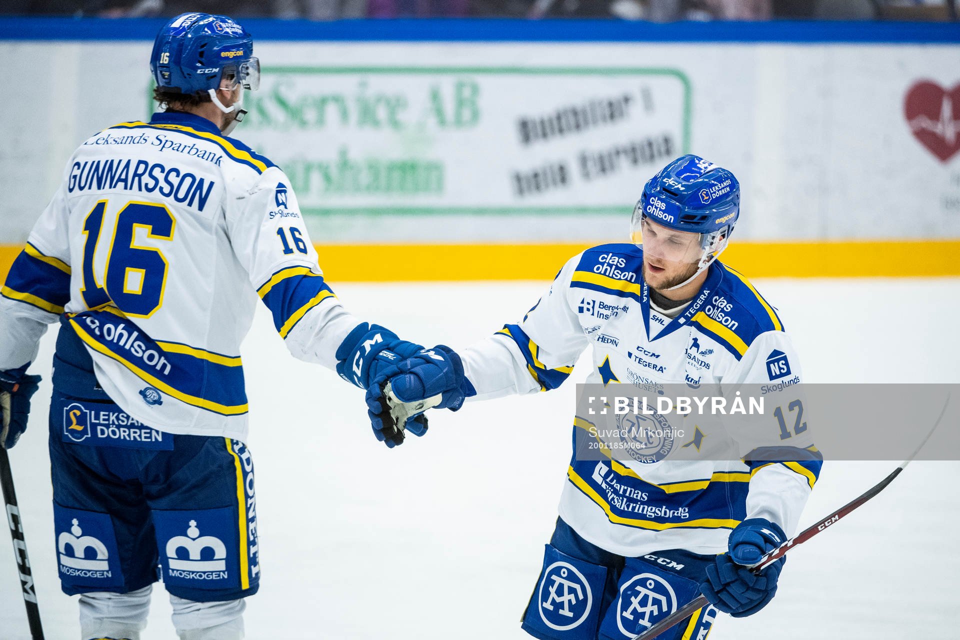 Leksands Fredrik Forsberg (h) jublar