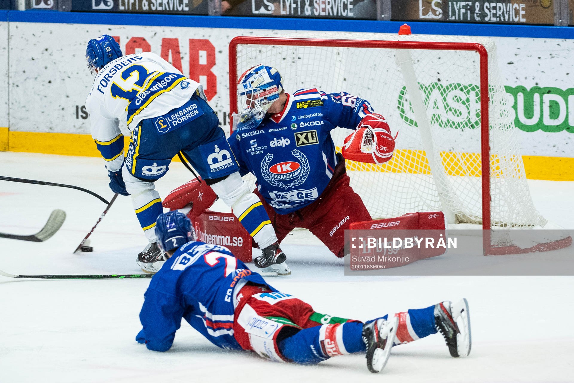 Leksands Fredrik Forsberg gör 2-3 bakom Oskarshamns