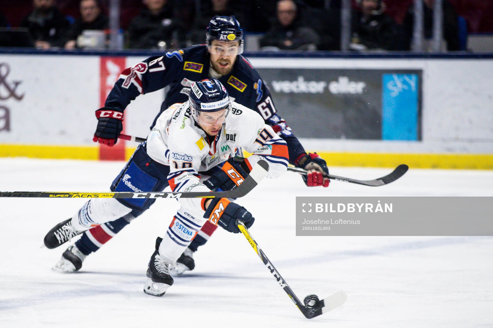 Växjös Casey Bailey och Linköpings Jarno Kärki