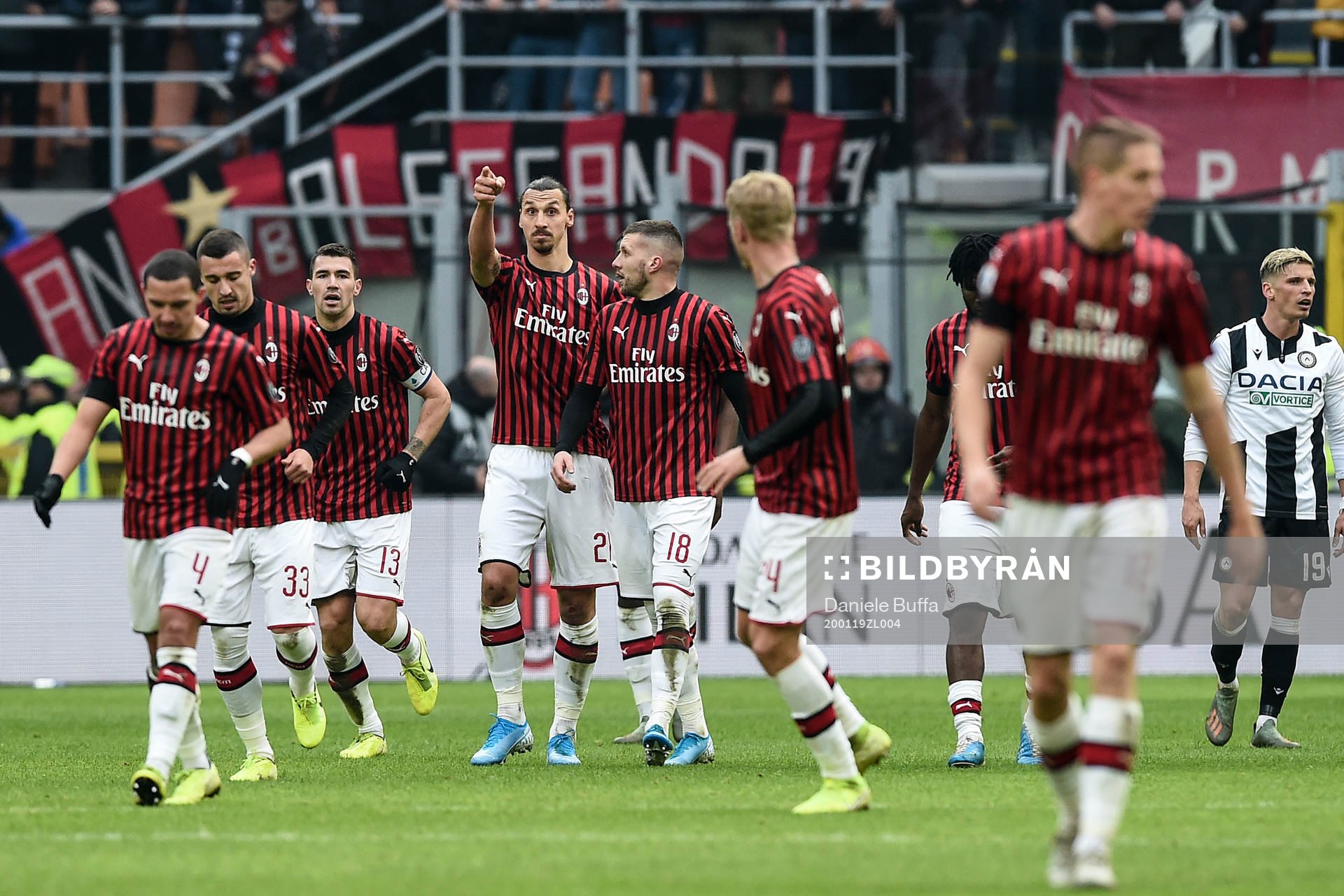 Zlatan Ibrahimovic of AC Milan