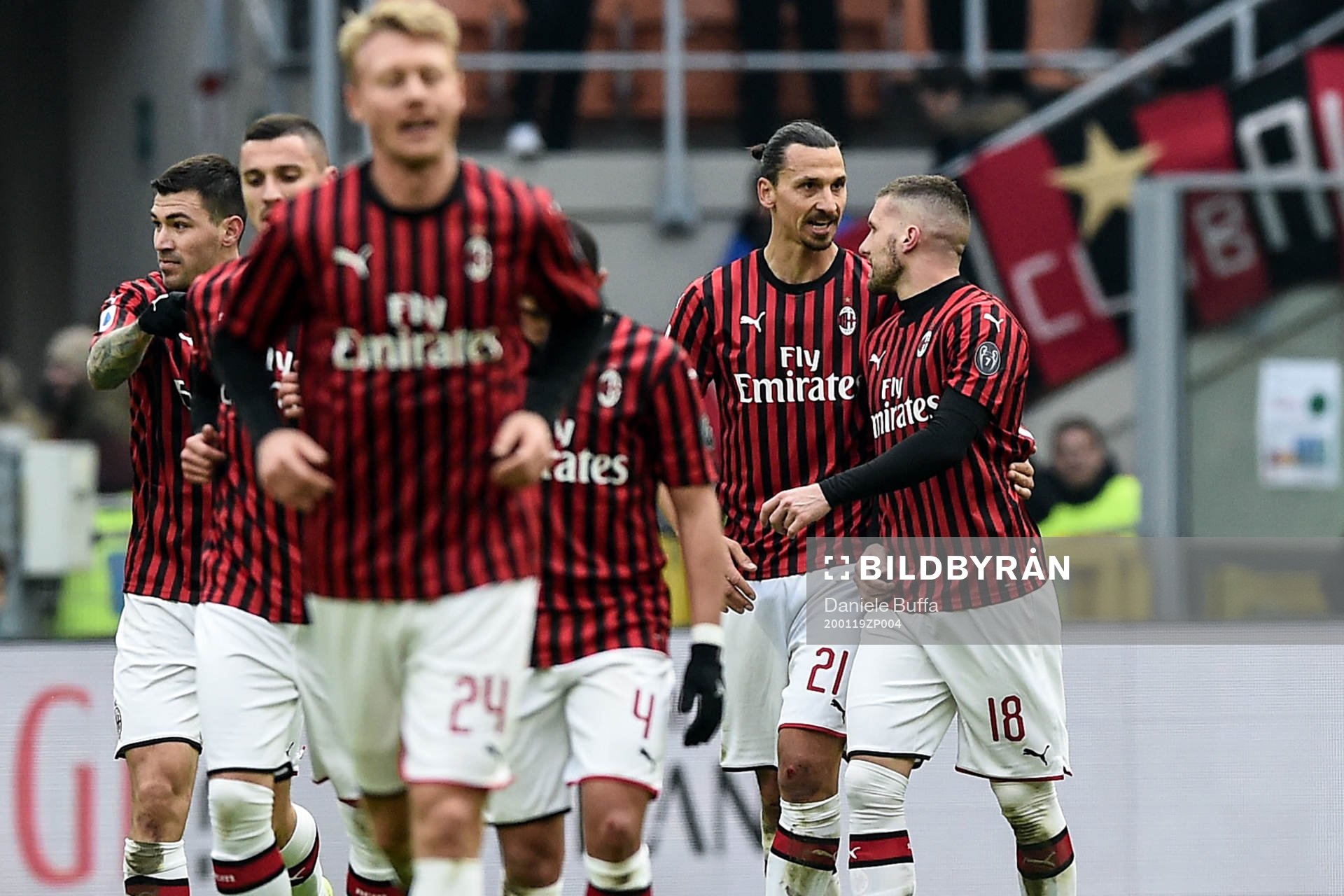 Zlatan Ibrahimovic of AC Milan