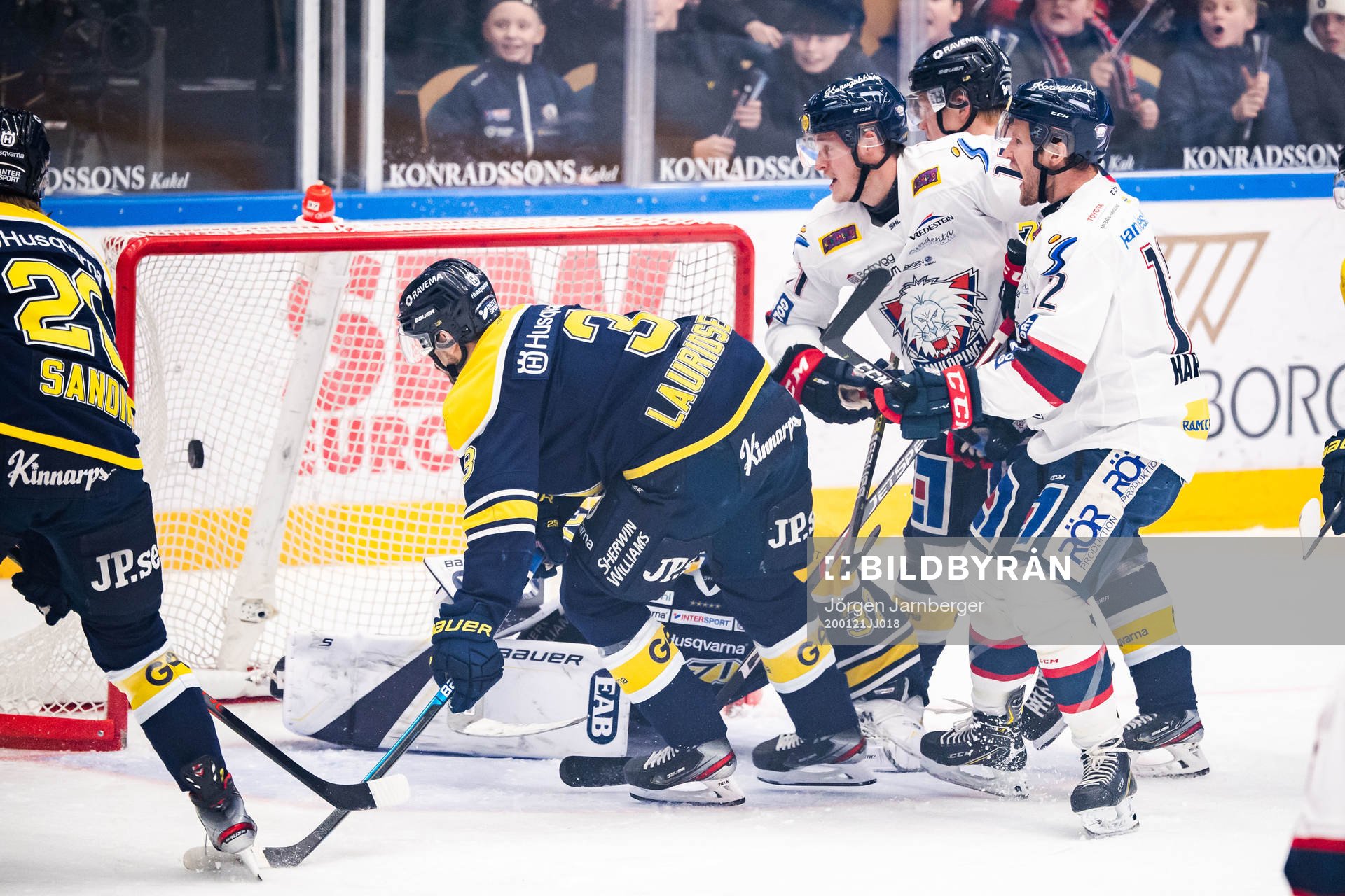 Linköpings Robin Johansson gör 0-1