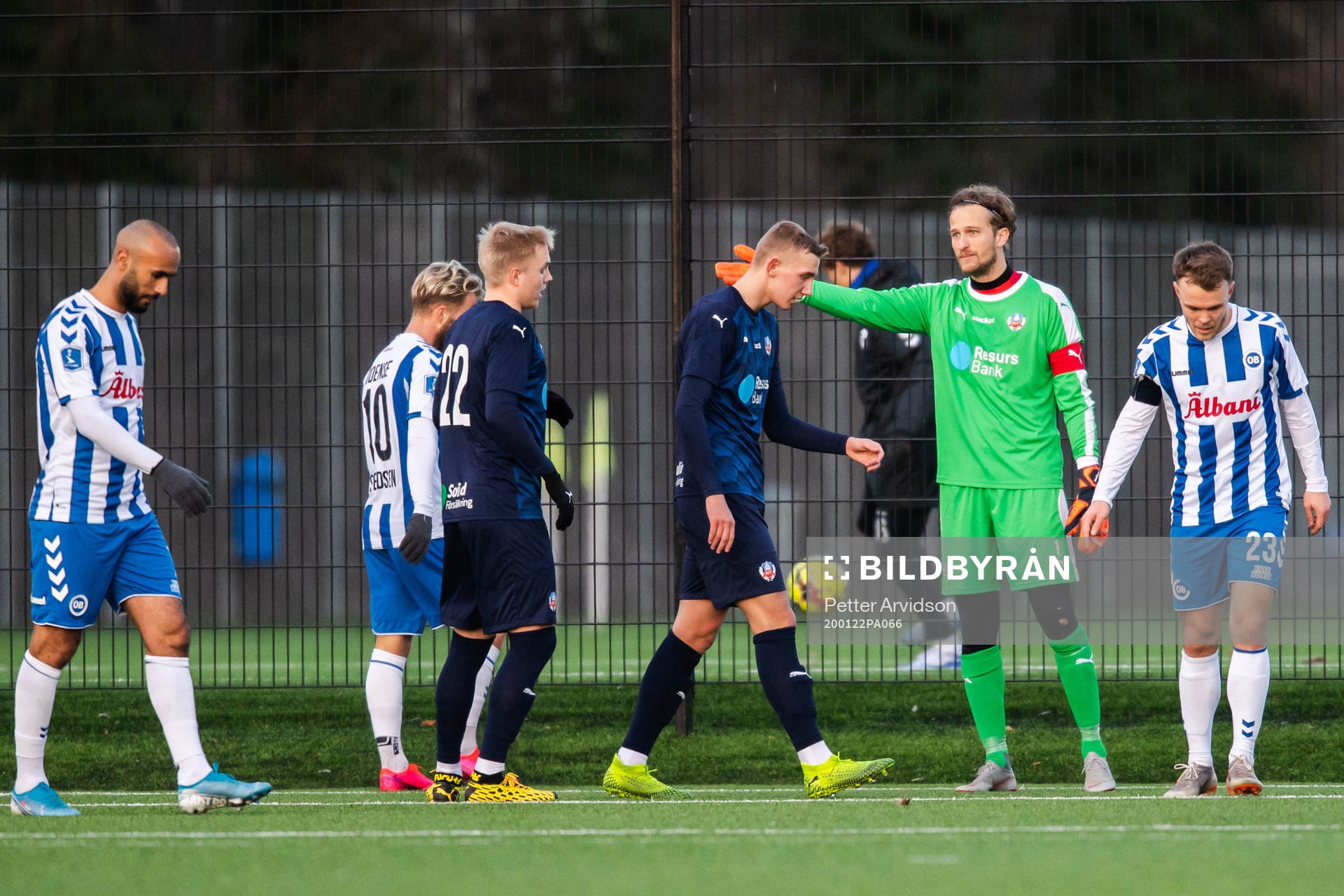 Helsingborgs målvakt Anders Lindegaard deppar