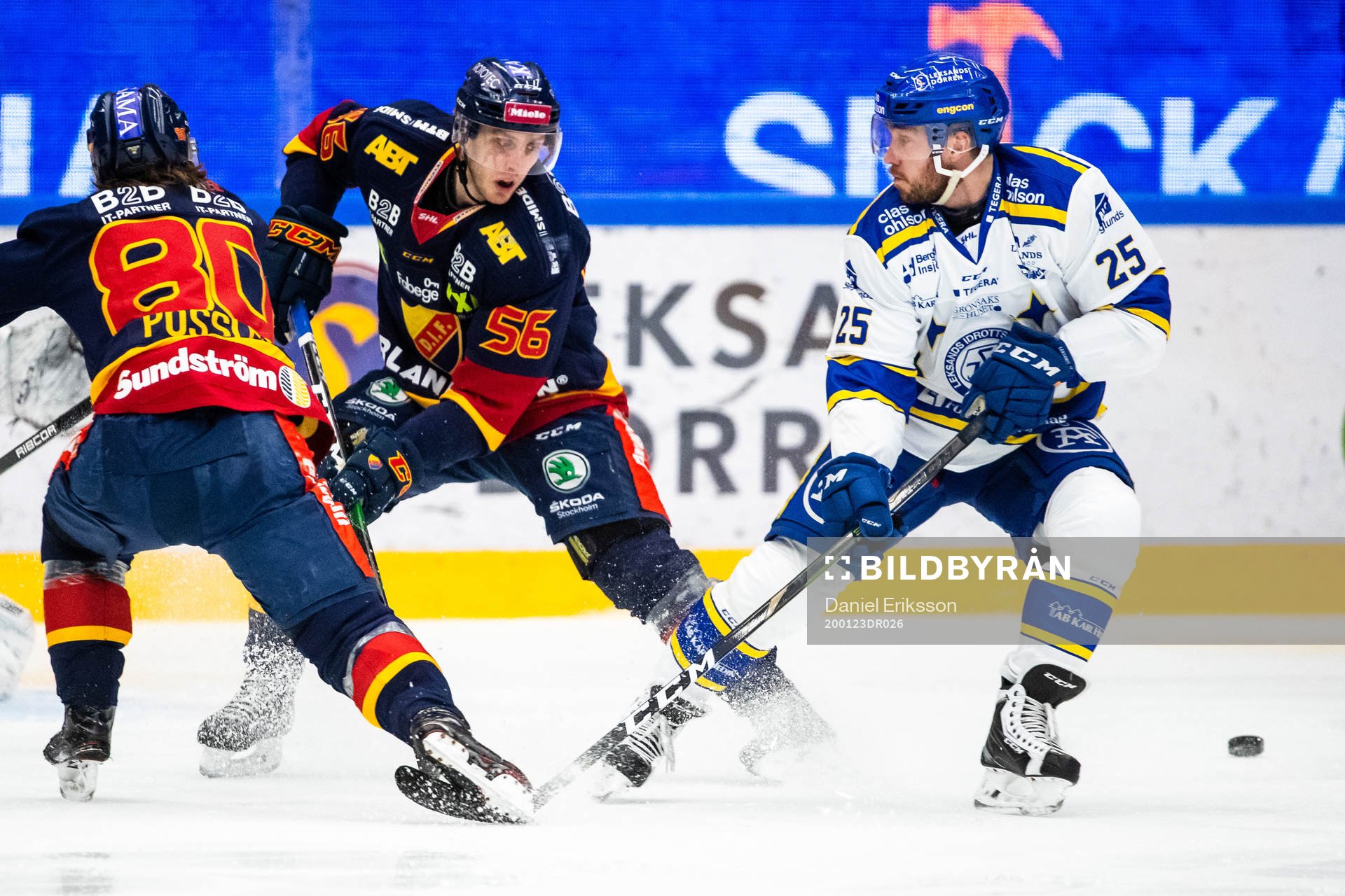 Leksands Linus Persson och Djurgårdens Robin Norell