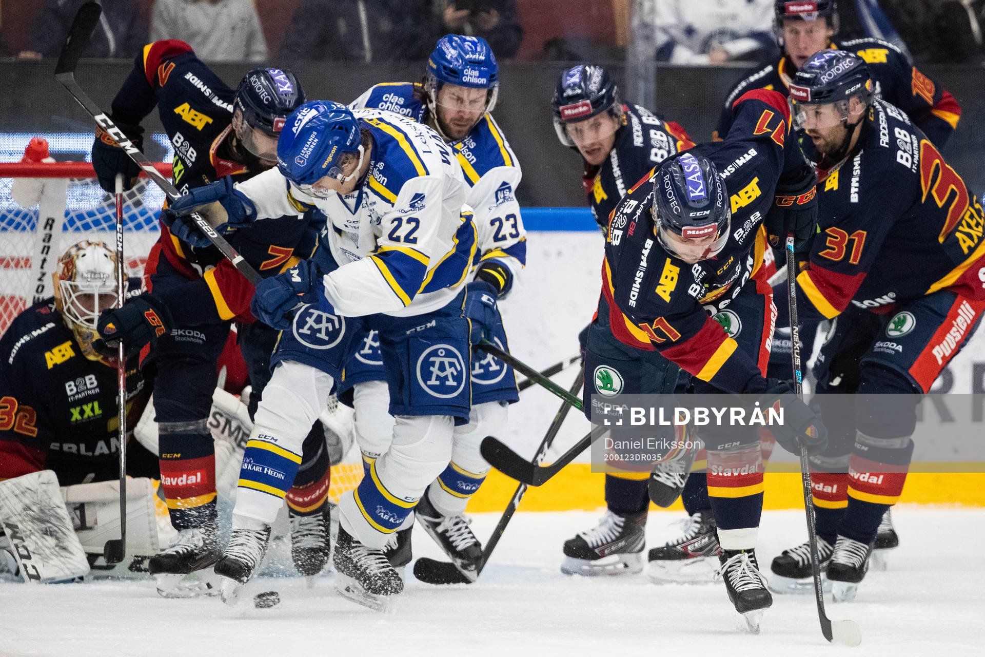 Djurgårdens Jason Garrison och Leksands Sebastian