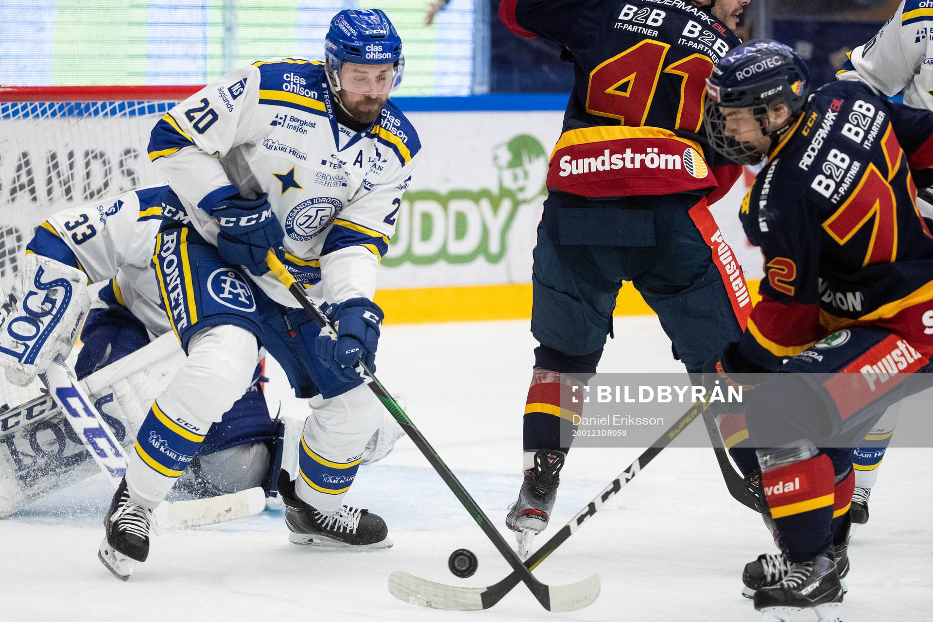 Leksands Mattias Karlsson och Djurgårdens Emil Bemström