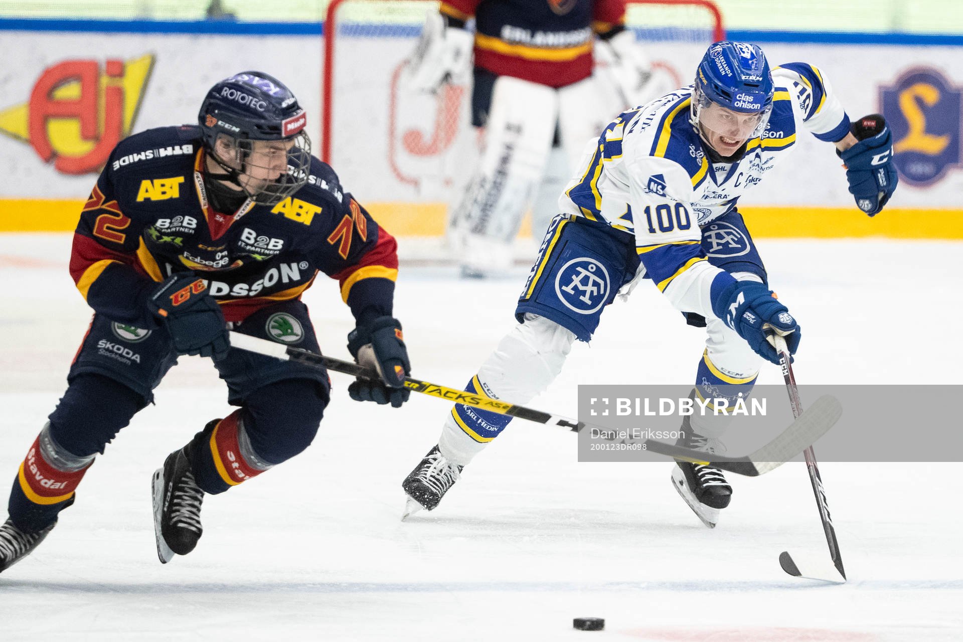 Djurgårdens Emil Bemström och Leksands Martin Karlsson