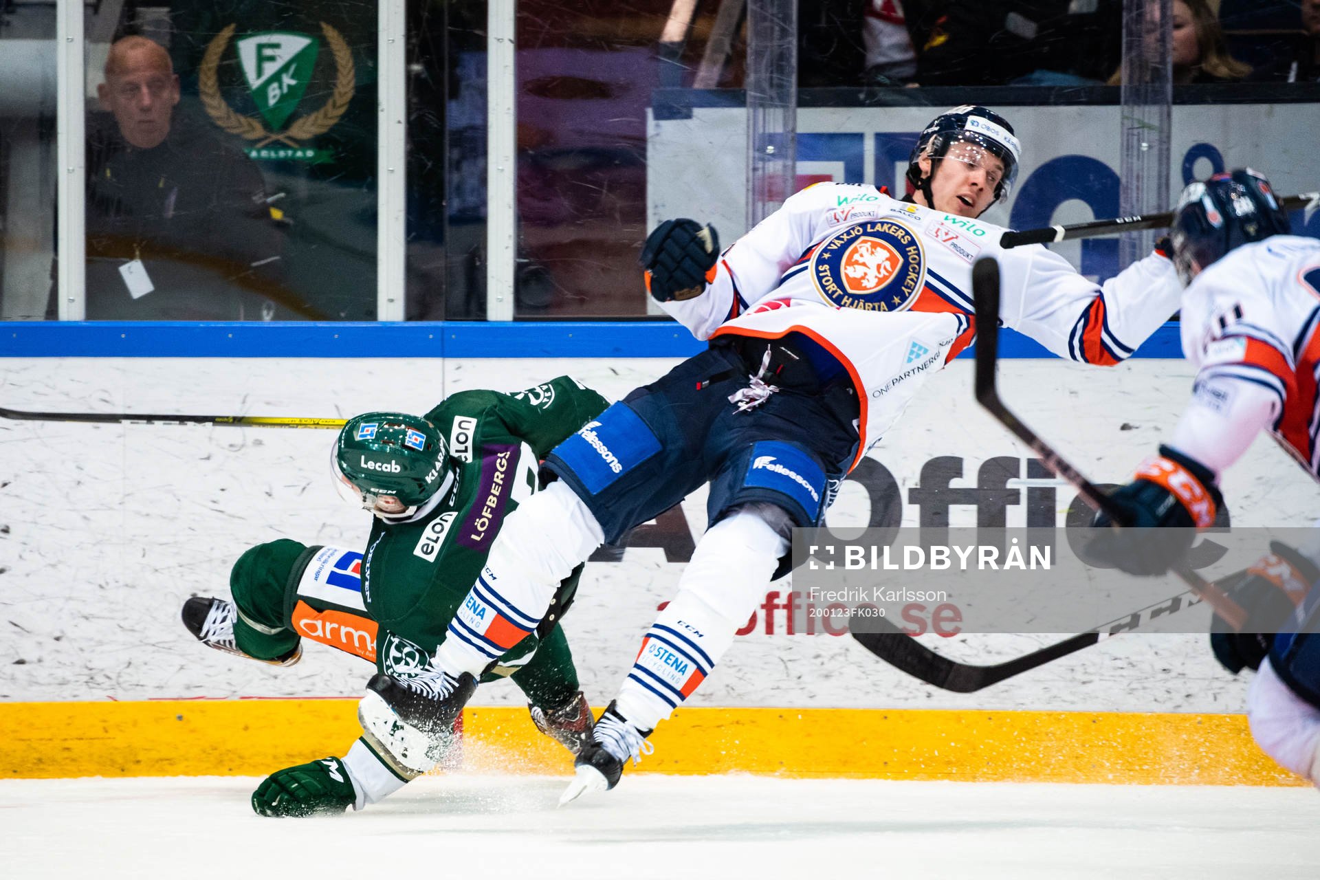 Färjestads Per Åslund och Växjös Miika Koivisto