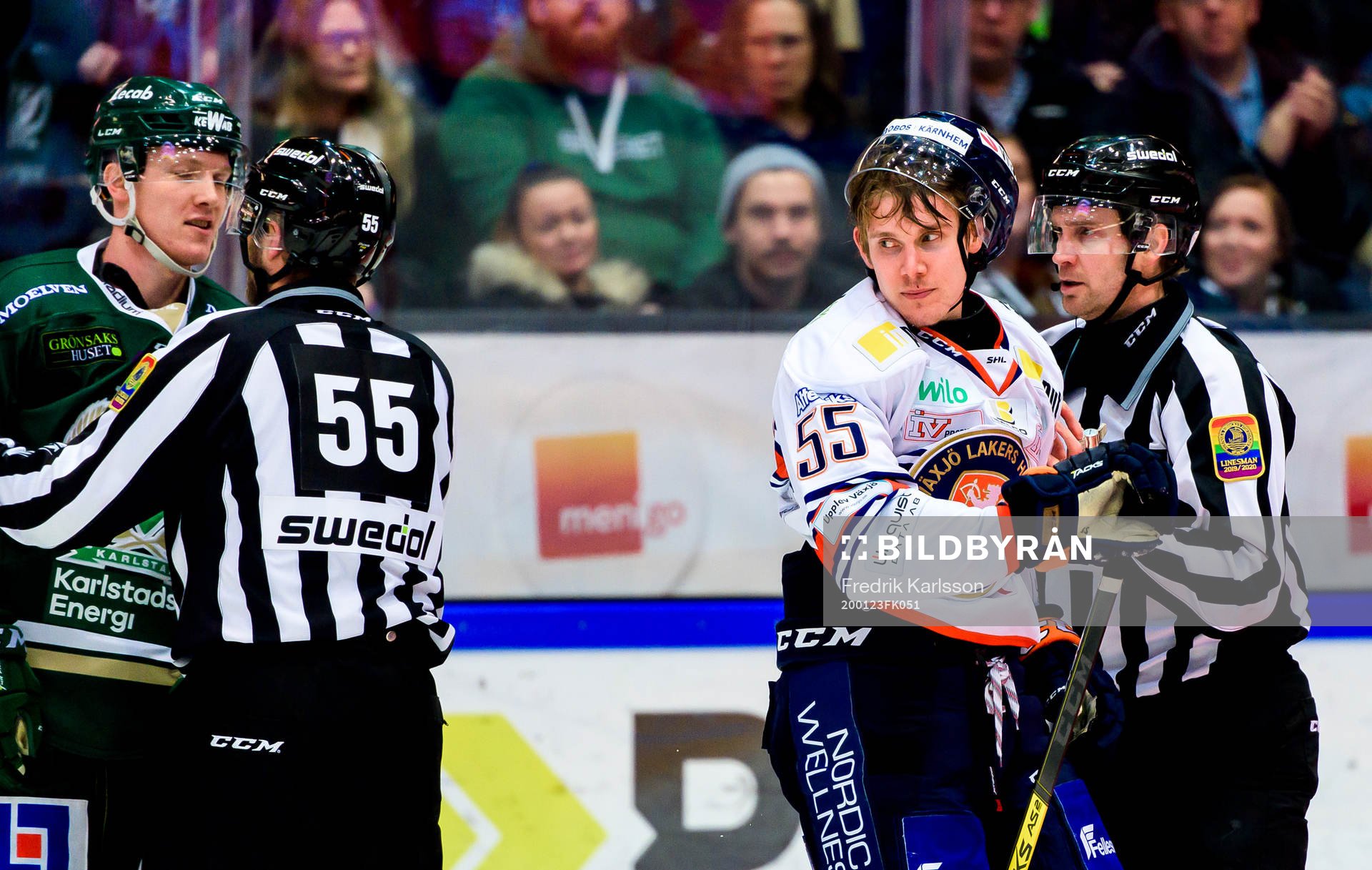 Färjestads Gustav Rydahl i bråk med Växjös Miika