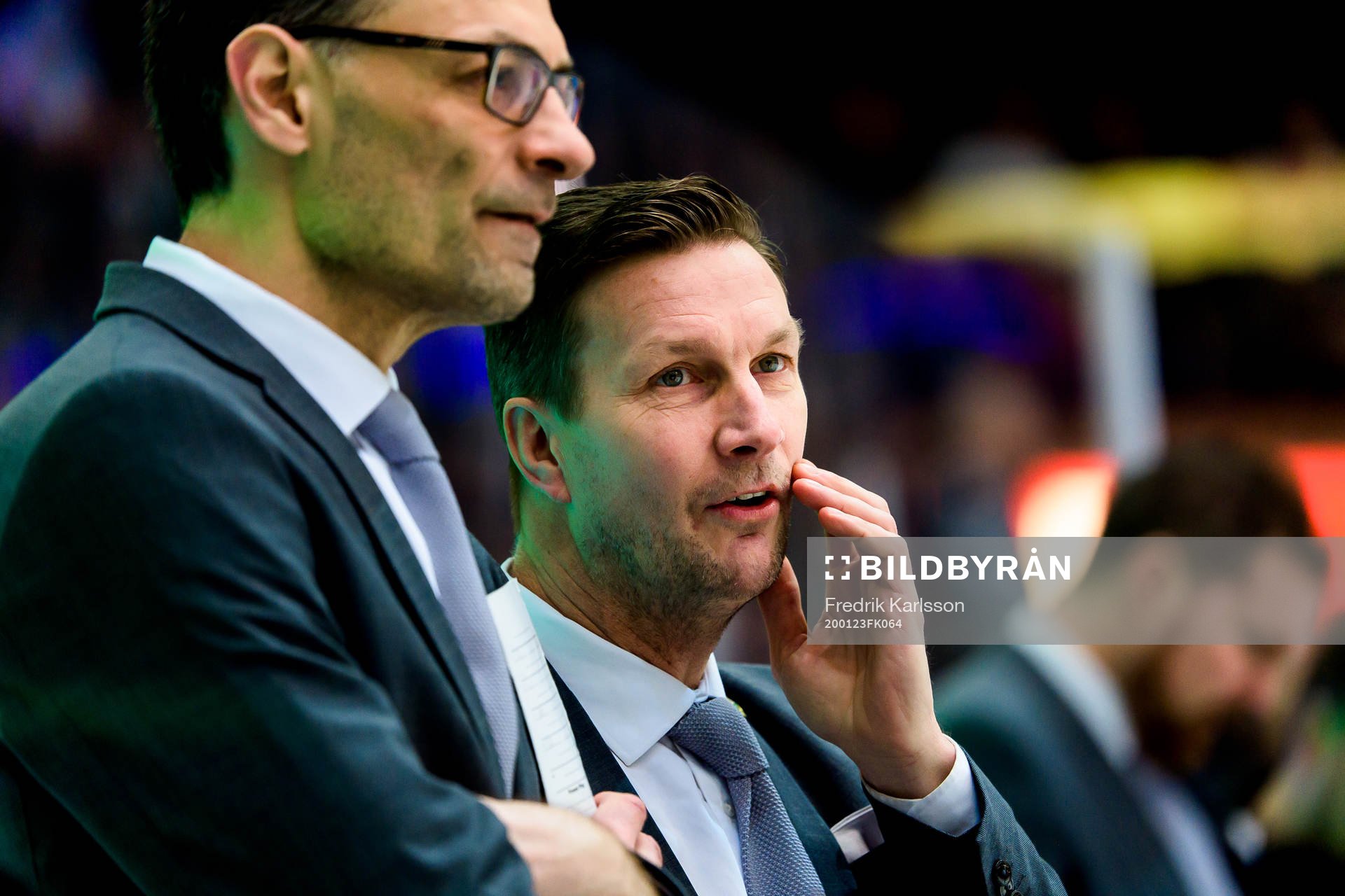 Färjestads assisterande tränare Peter Popovic och