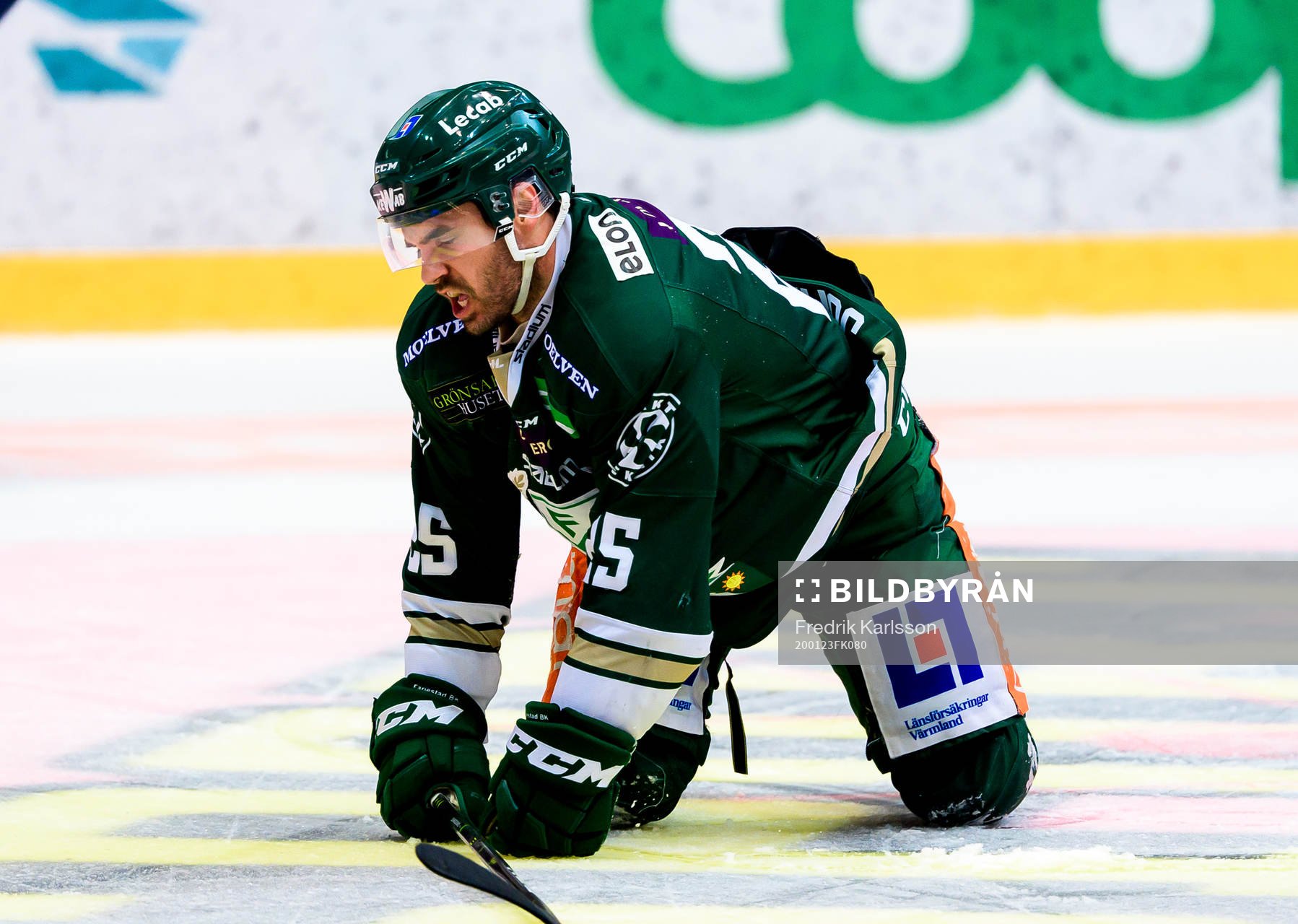 Färjestads Martin Johansson har ont