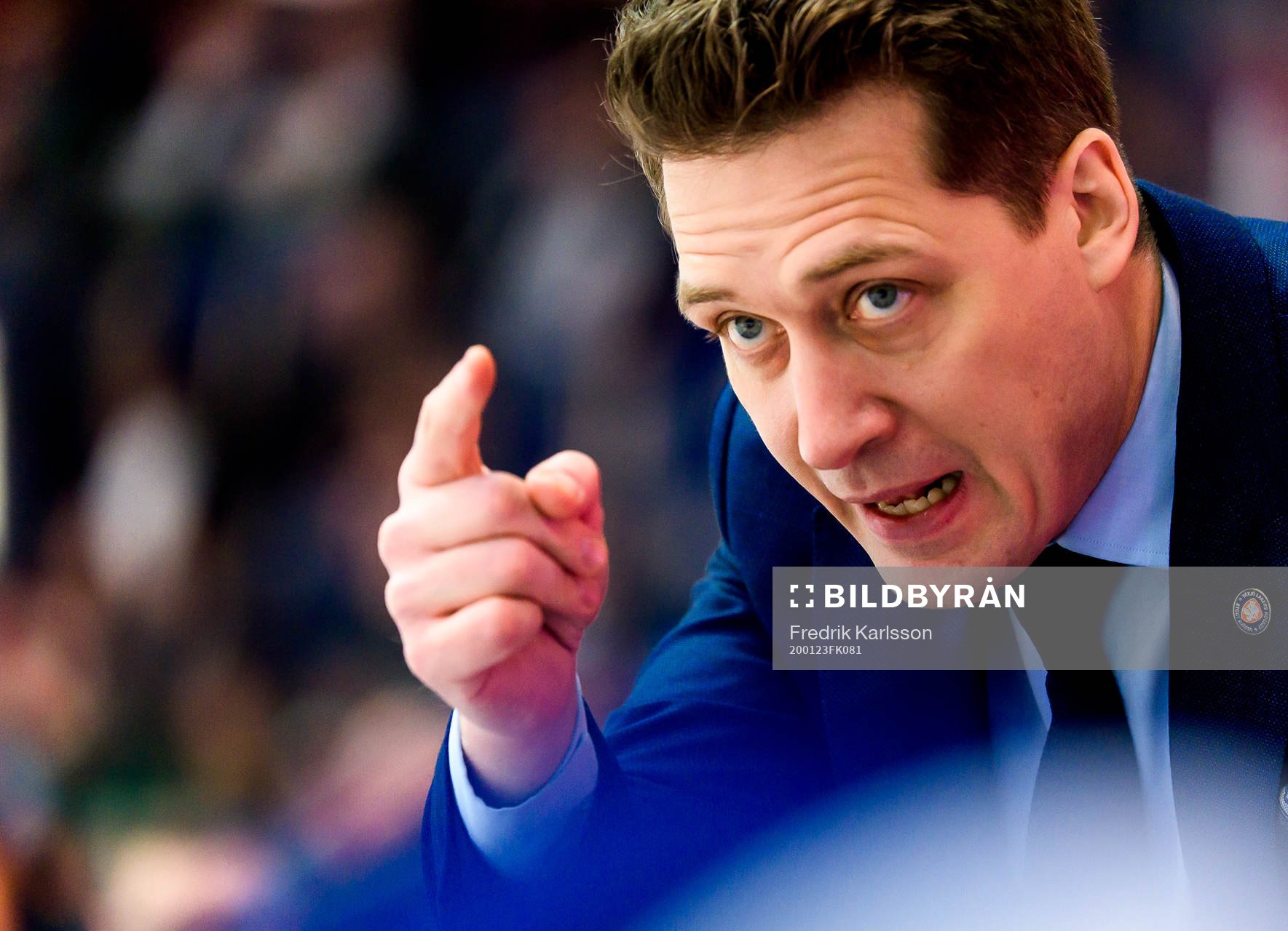 Växjös tränare Sam Hallam