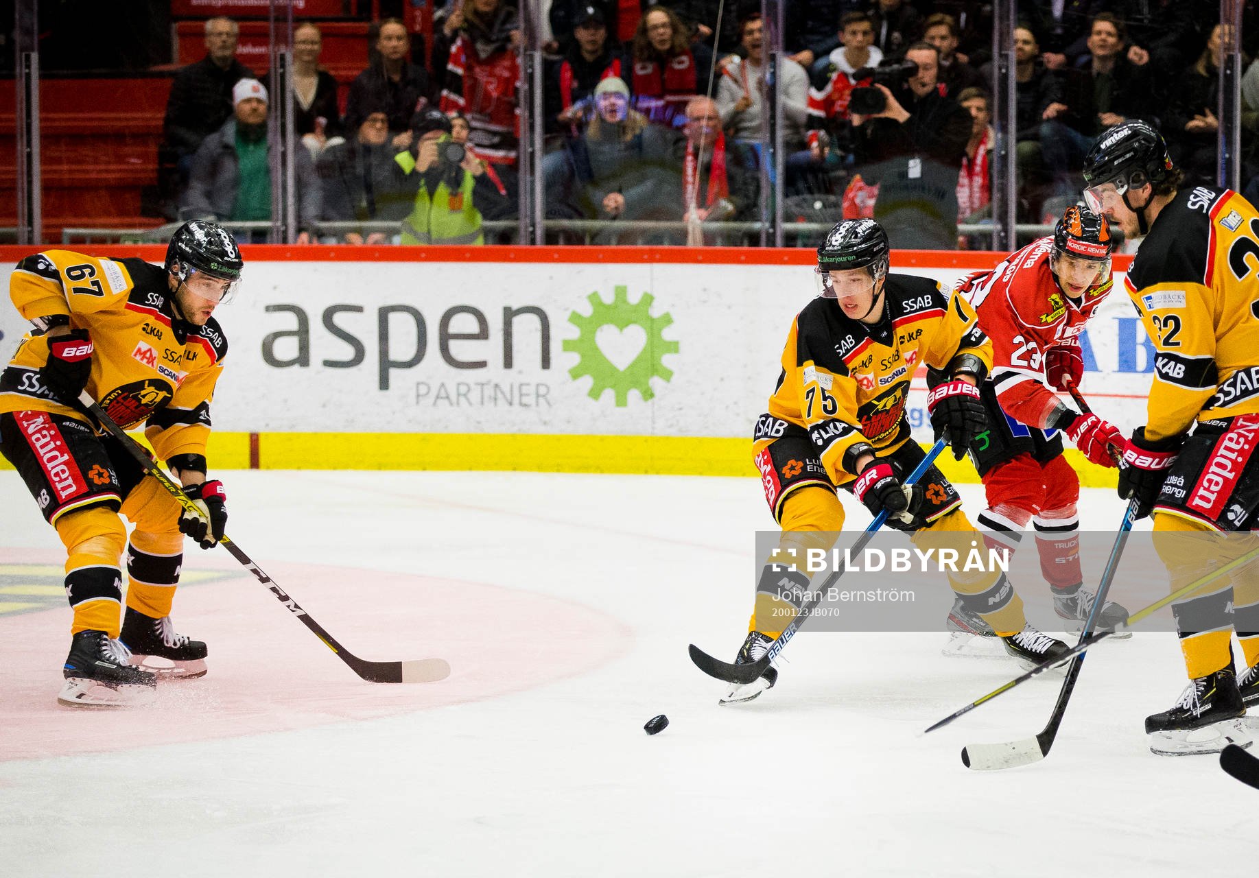 Luleås Konstantin Komarek, Arttu Ilomäki och Örebros