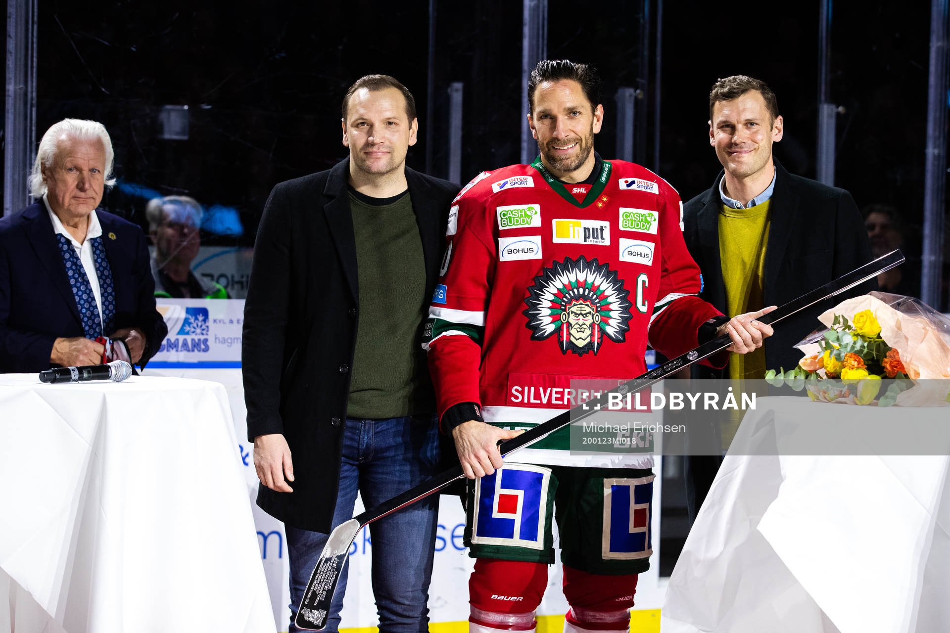 Frölundas Joel Lundqvist uppmärksammas för sina 1000