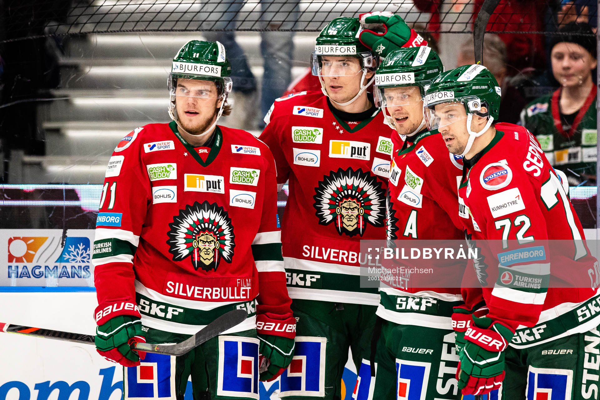 Frölundas Samuel Fagemo , Johan Sundström, Nicklas Lasu