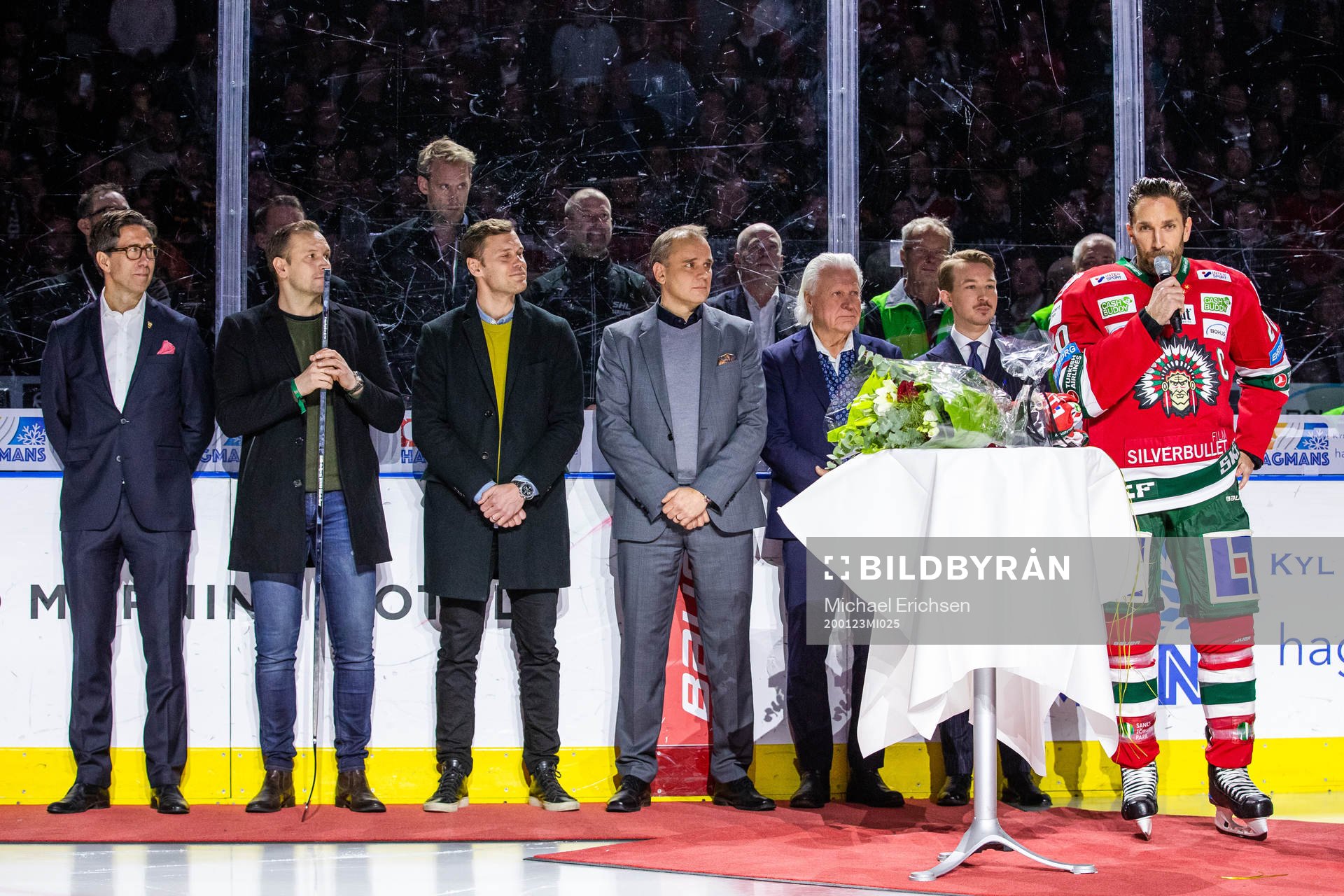 Frölundas Joel Lundqvist uppmärksammas för sina 1000
