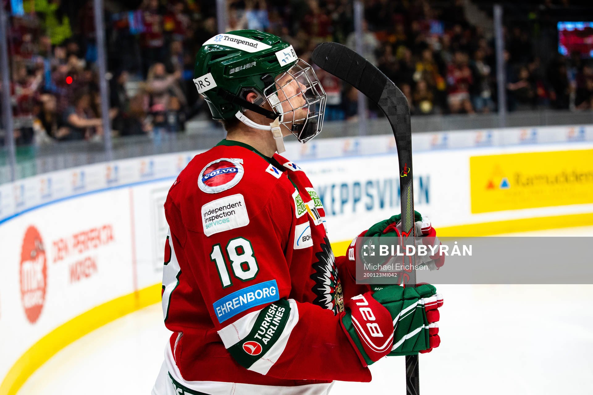 Frölundas Lucas Raymond jublar