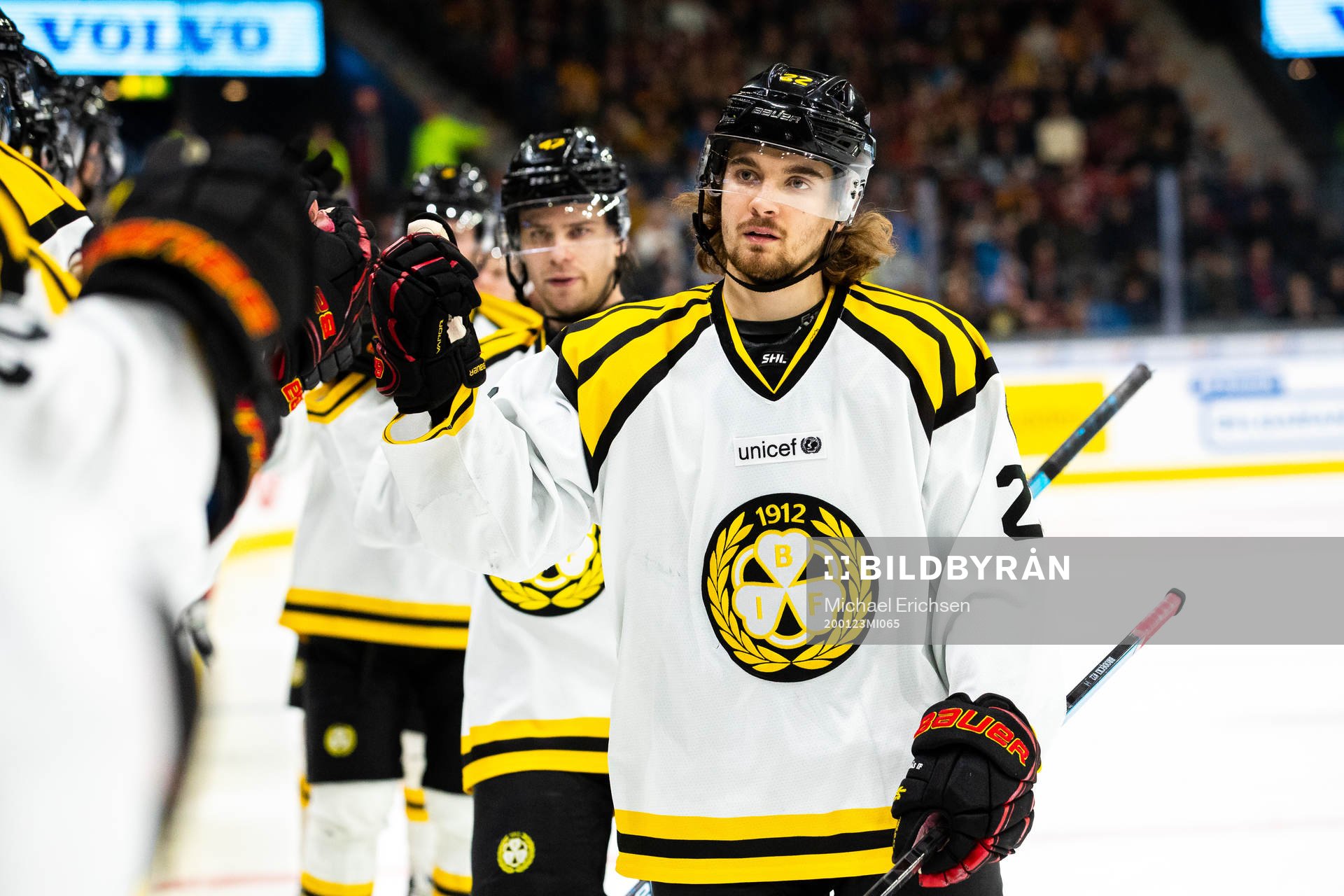 Brynäs Adam Brodecki jublar