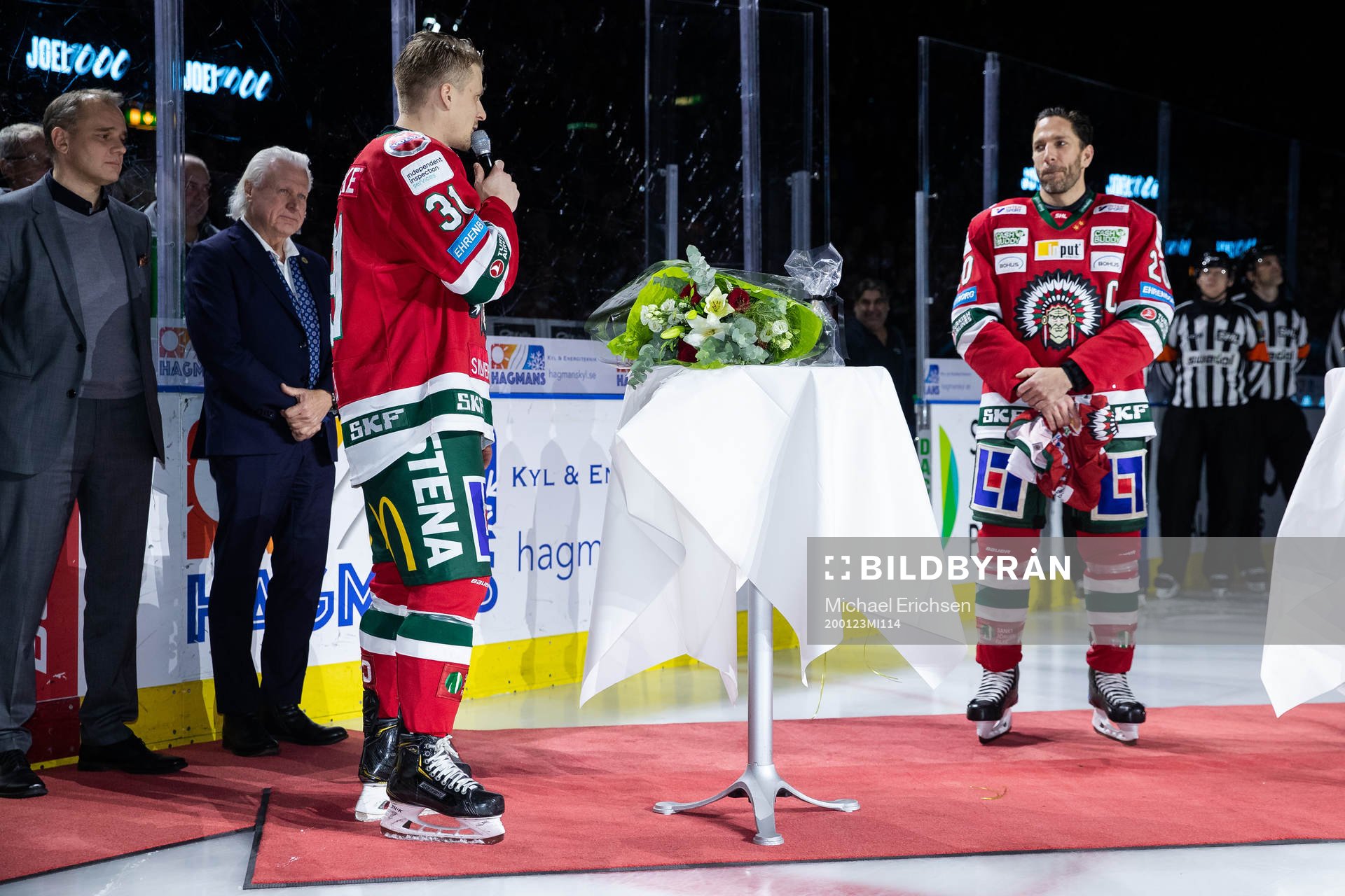 Frölundas Joel Lundqvist uppmärksammas för sina 1000