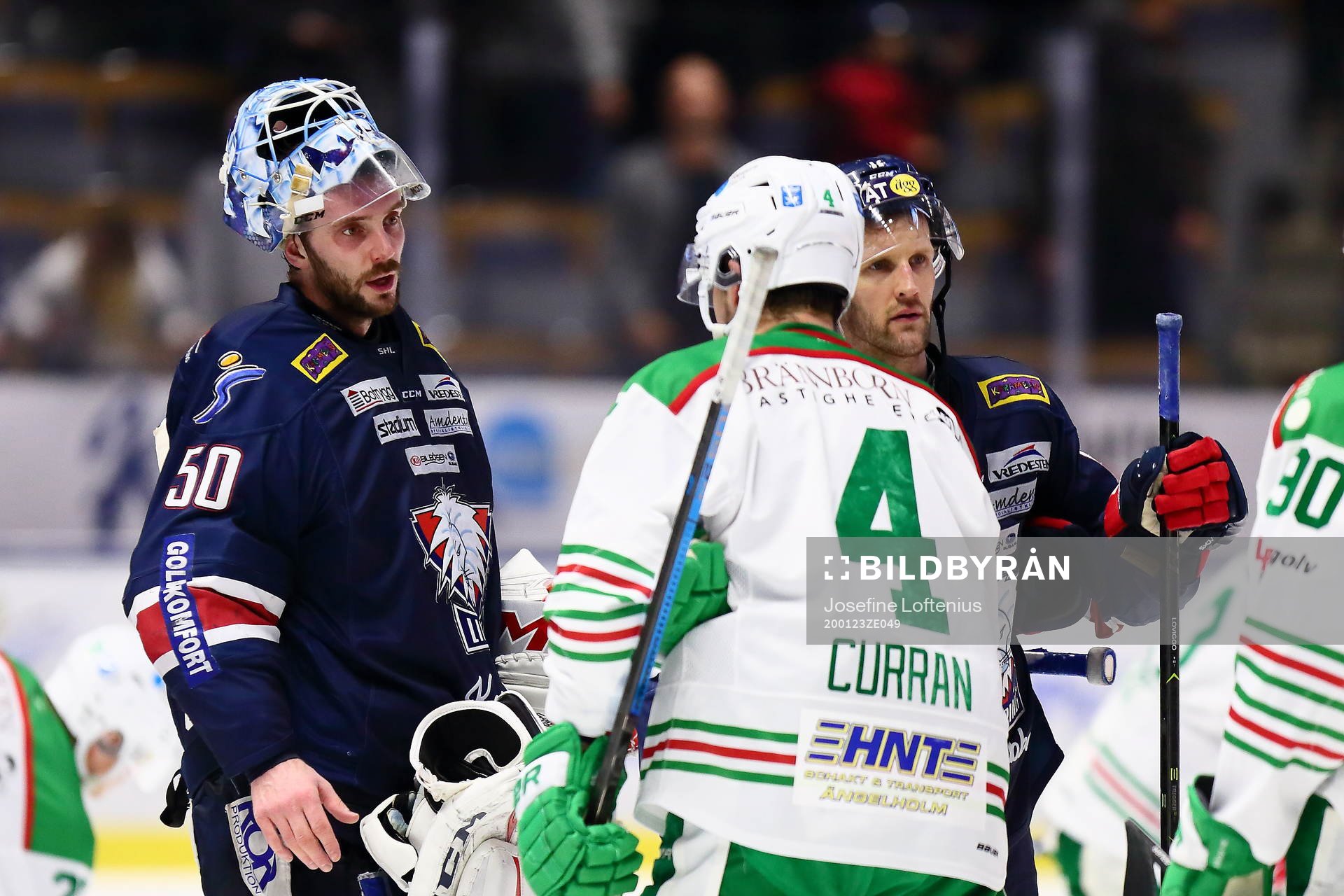 Linköpings målvakt Jonas Gustavsson och Rögles Kodie